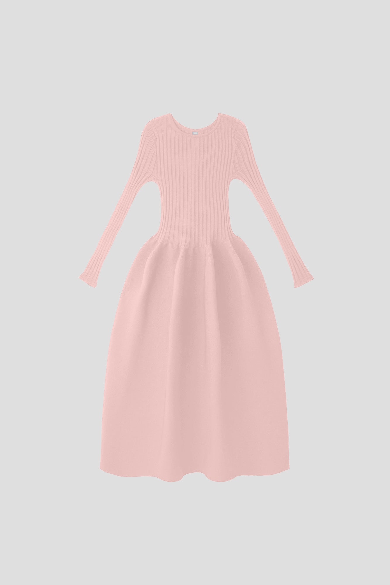 POTTERY LONG SLEEVE DRESS - TEA ROSE