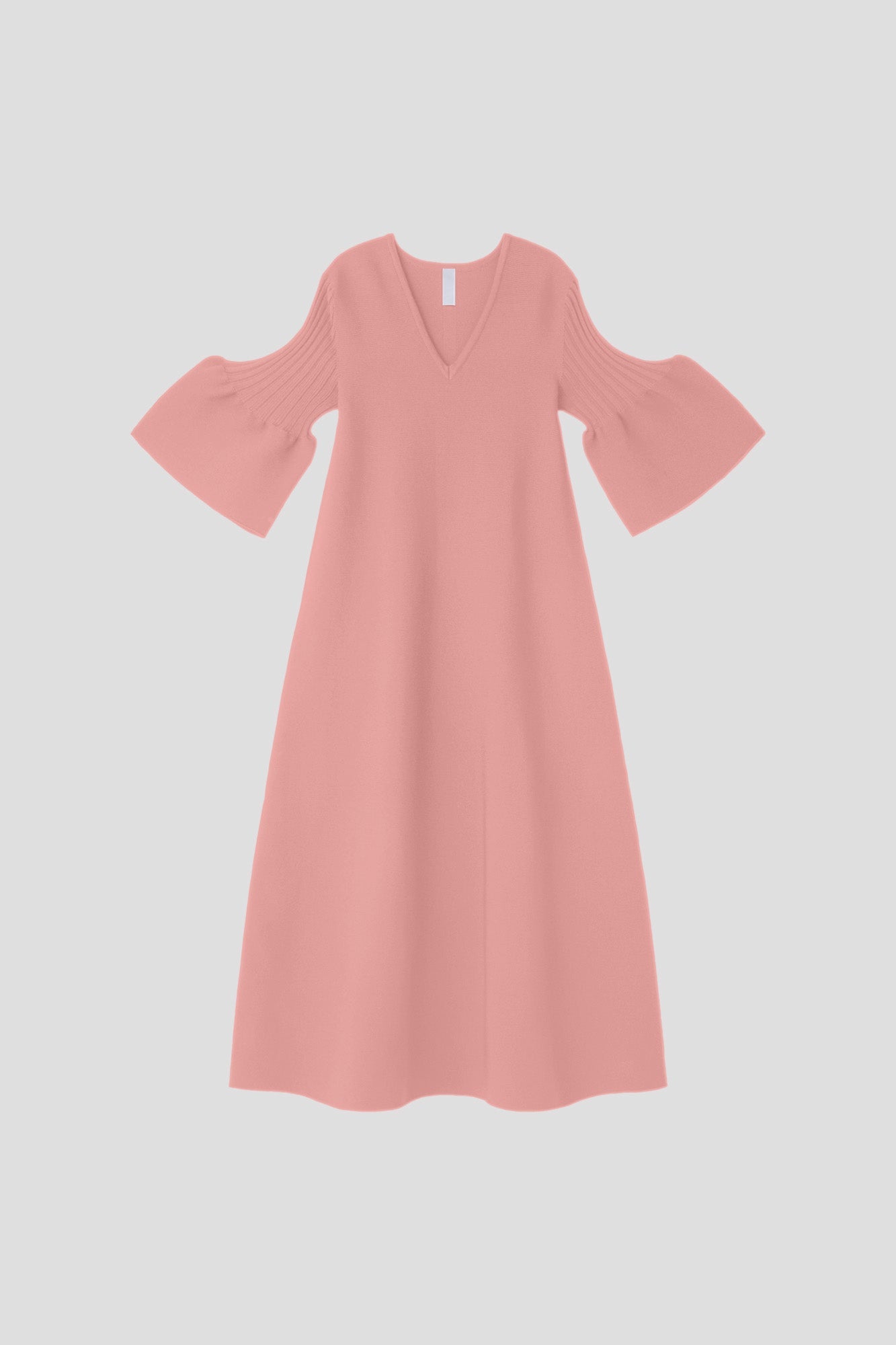 POTTERY SHORT BELL SLEEVE FLARE DRESS - ONION PINK