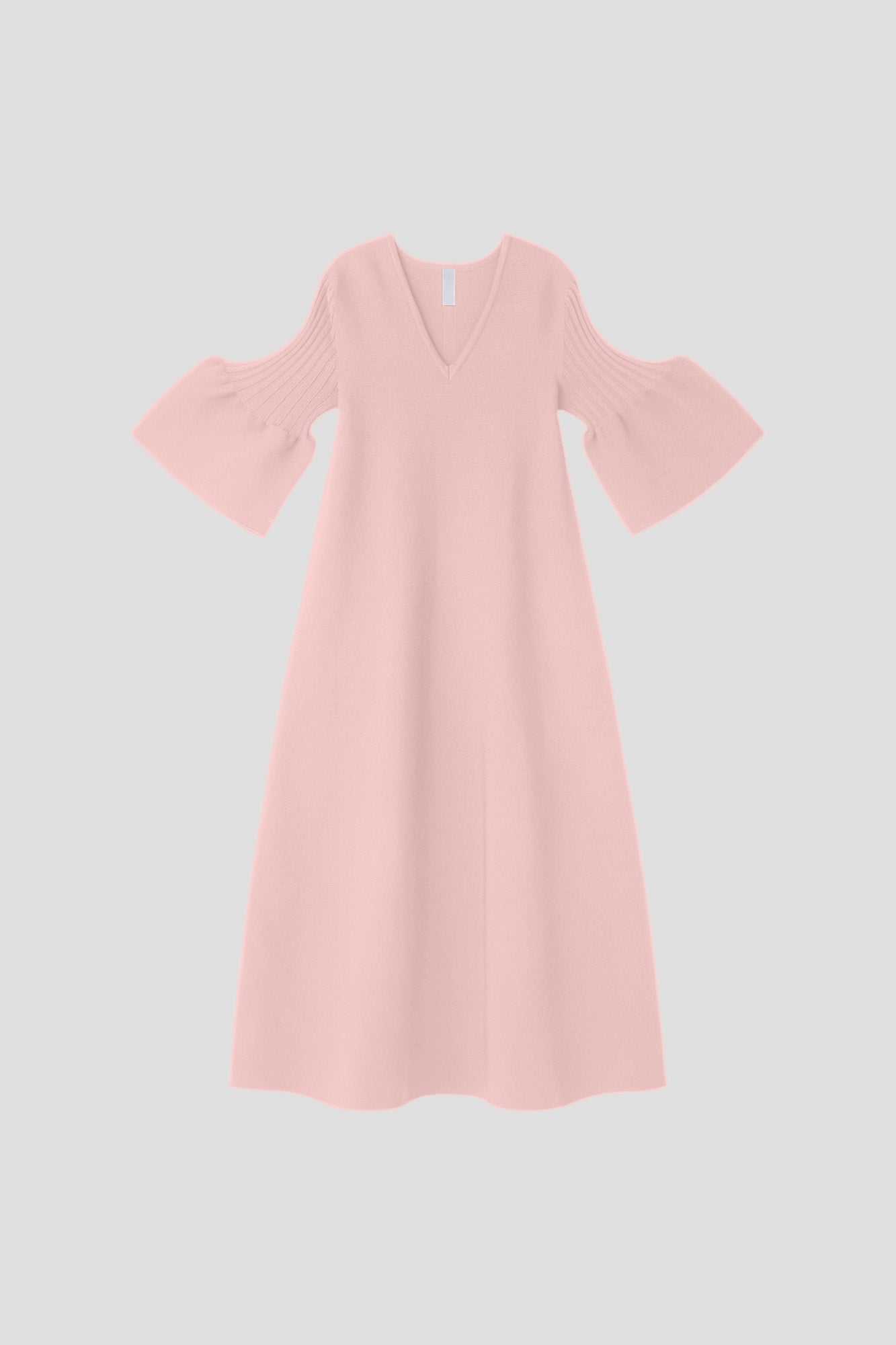 POTTERY SHORT BELL SLEEVE FLARE DRESS - TEA ROSE