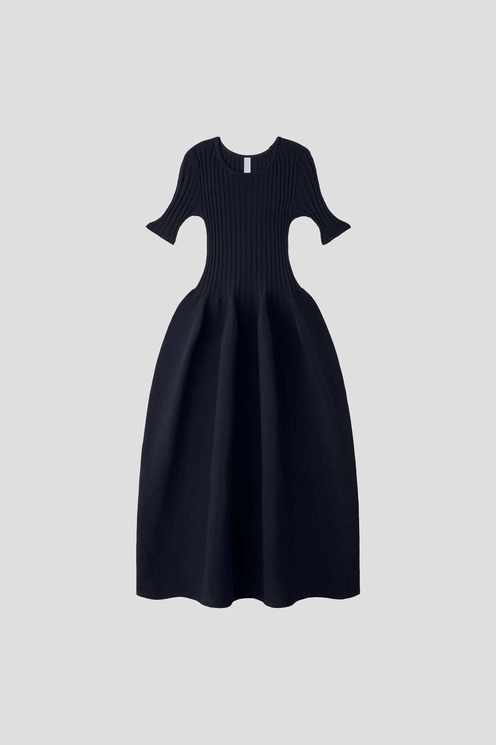 POTTERY SHORT SLEEVE DRESS - NAVY