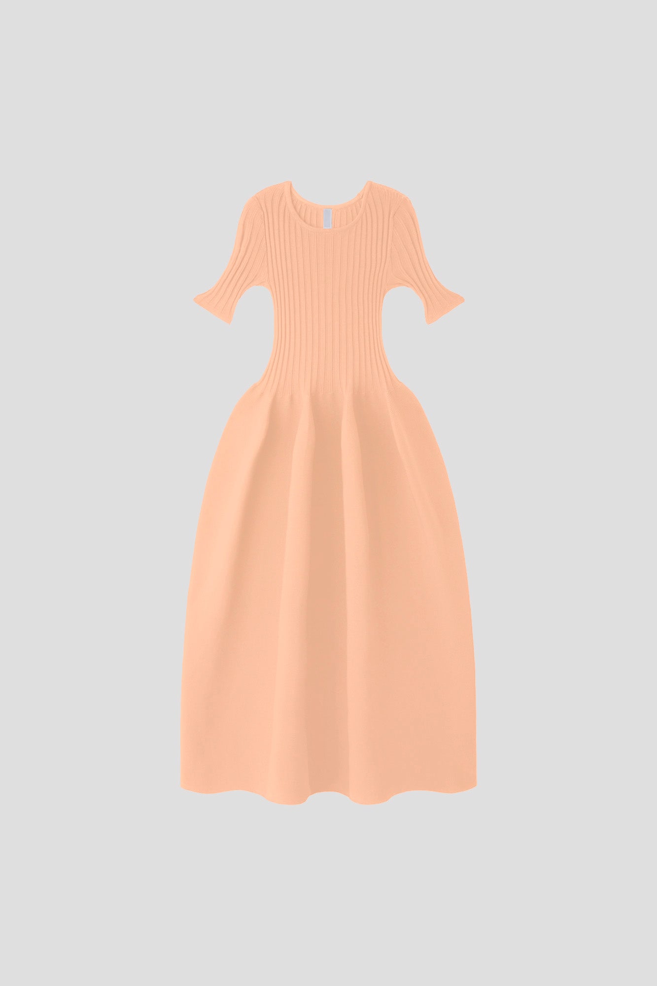 POTTERY SHORT SLEEVE DRESS - PEACH