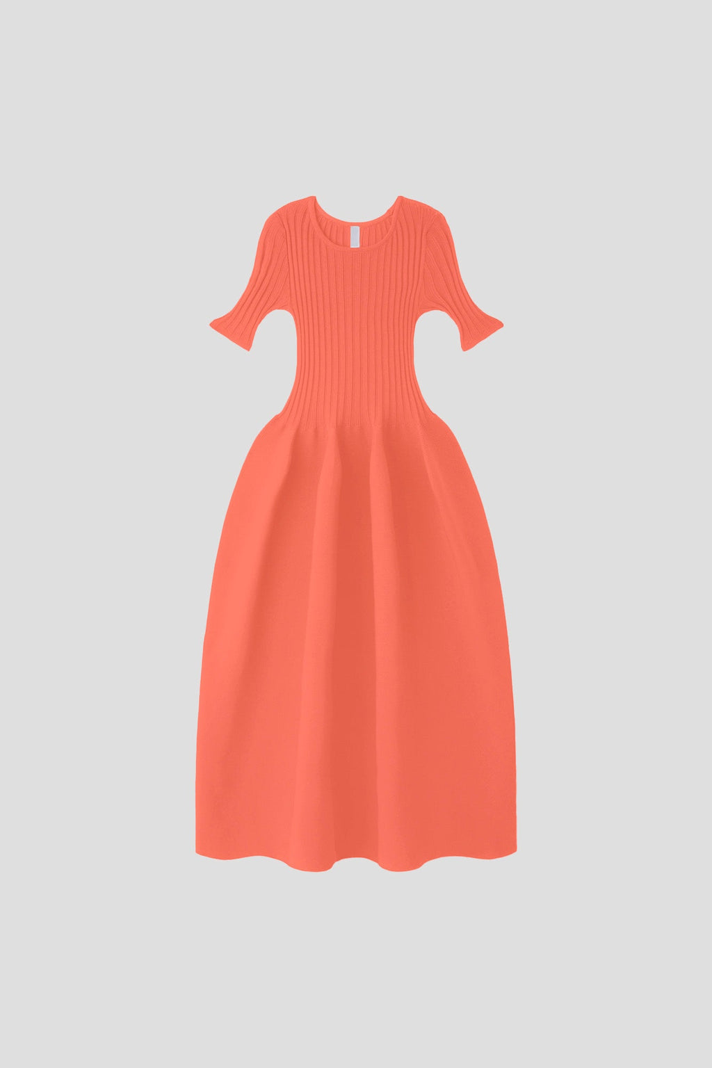 POTTERY SHORT SLEEVE DRESS - SUNSET ORANGE
