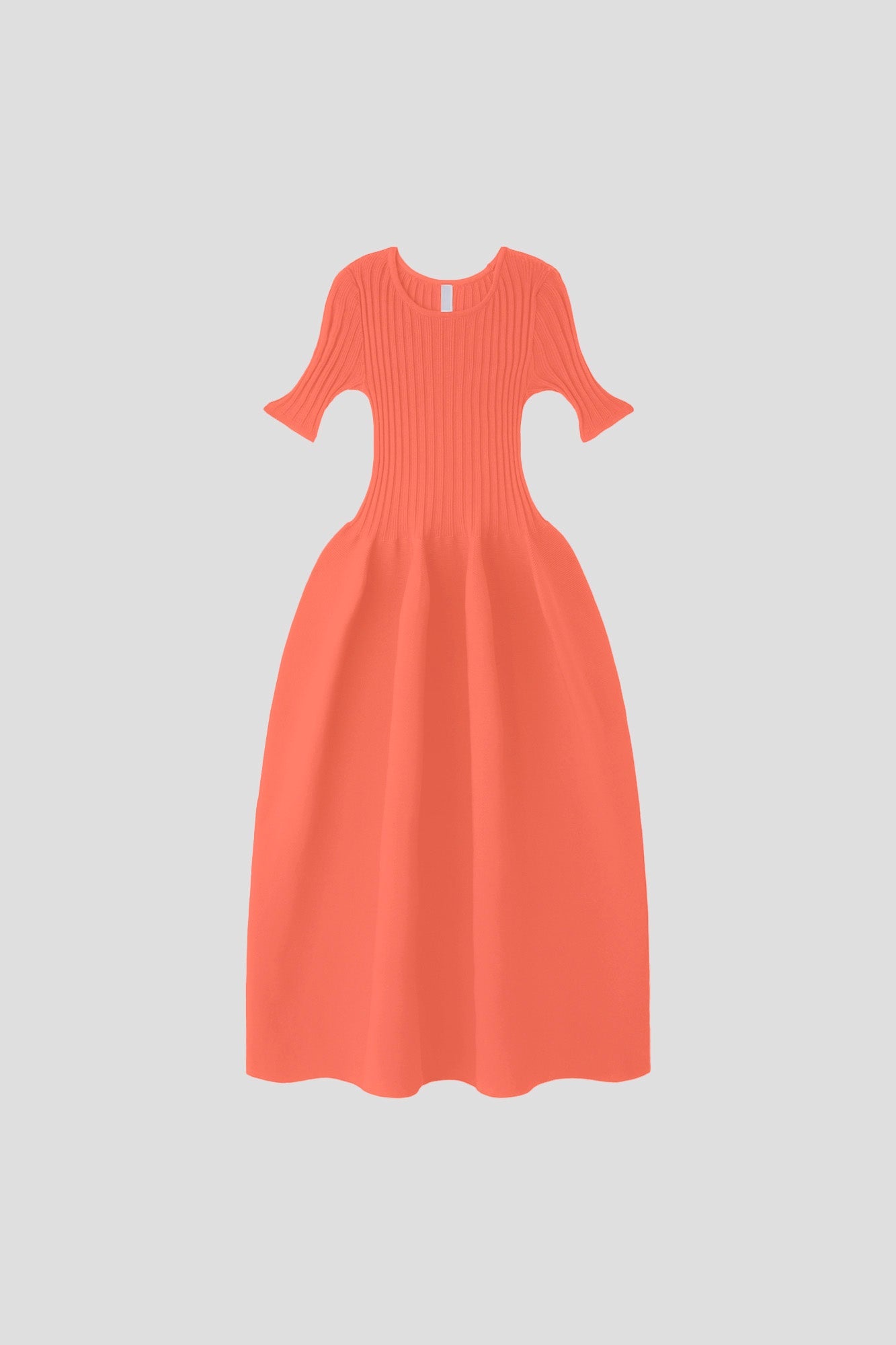 POTTERY SHORT SLEEVE DRESS - SUNSET ORANGE