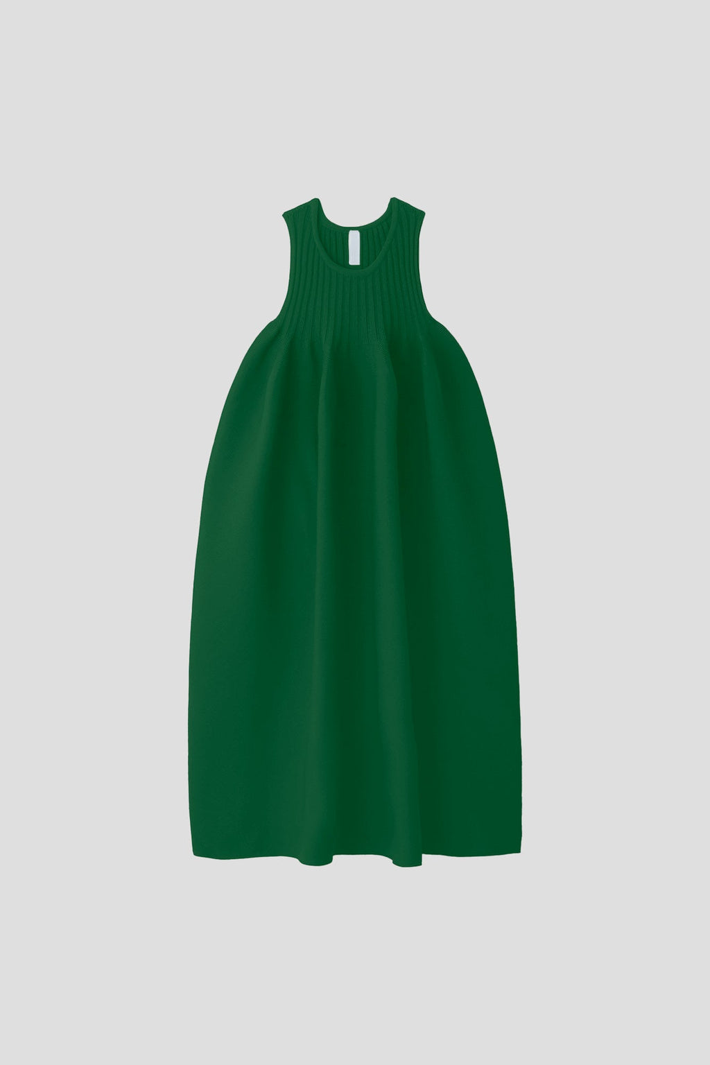POTTERY SLEEVELESS BUST FLARE DRESS - PINE GREEN