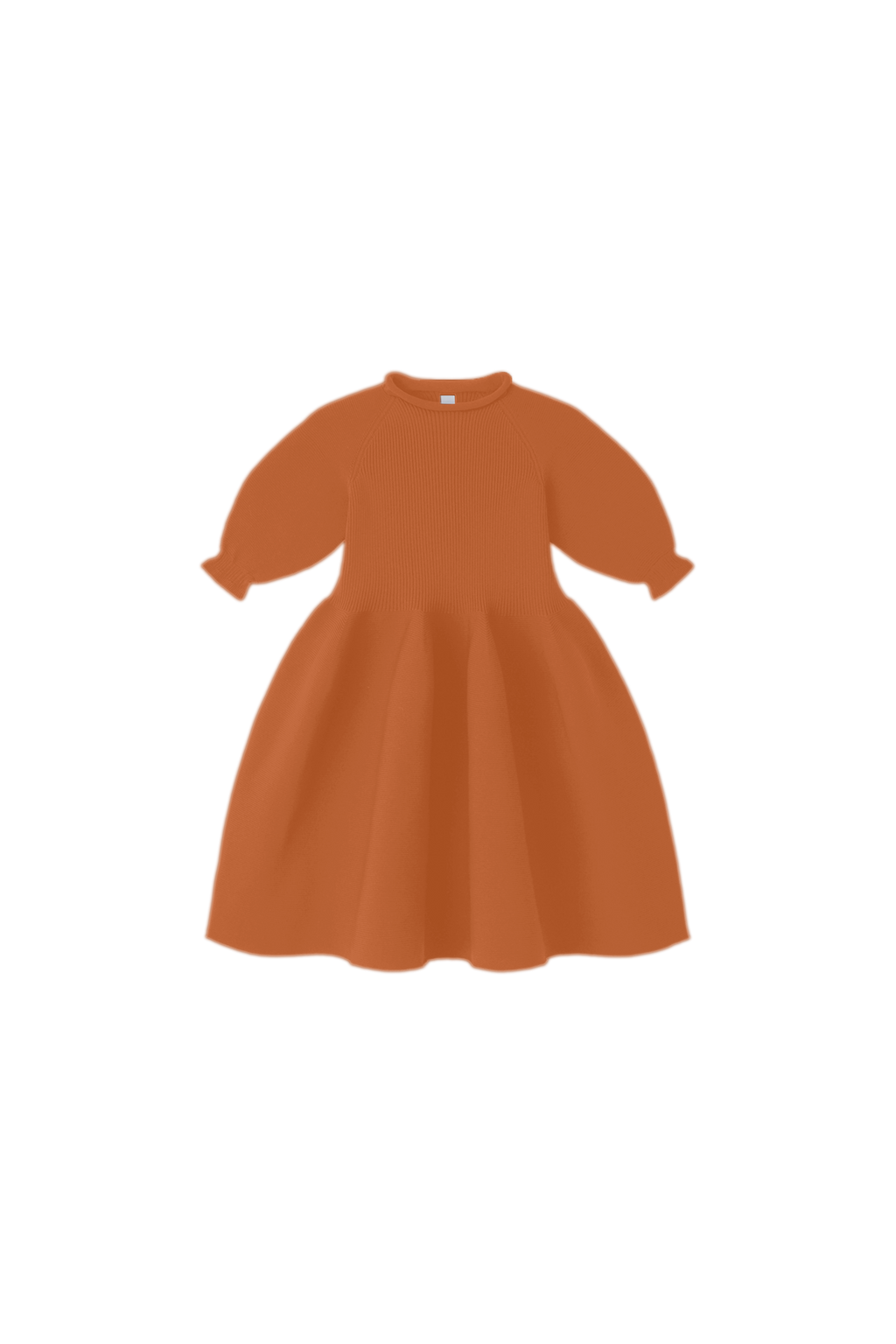 POTTERY KIDS PUFF SLEEVE DRESS - ORANGE OCHRE