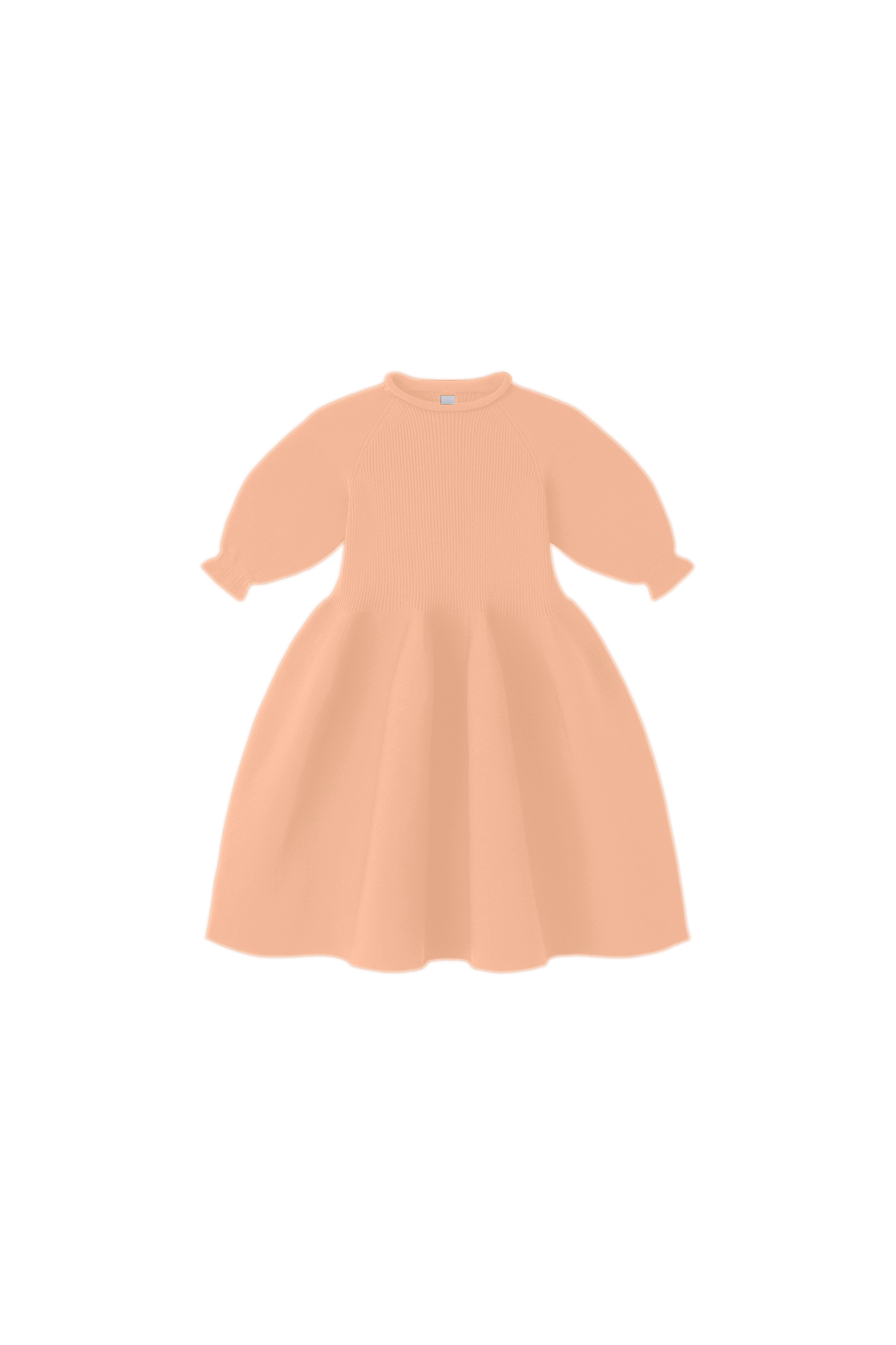 POTTERY KIDS PUFF SLEEVE DRESS - PEACH