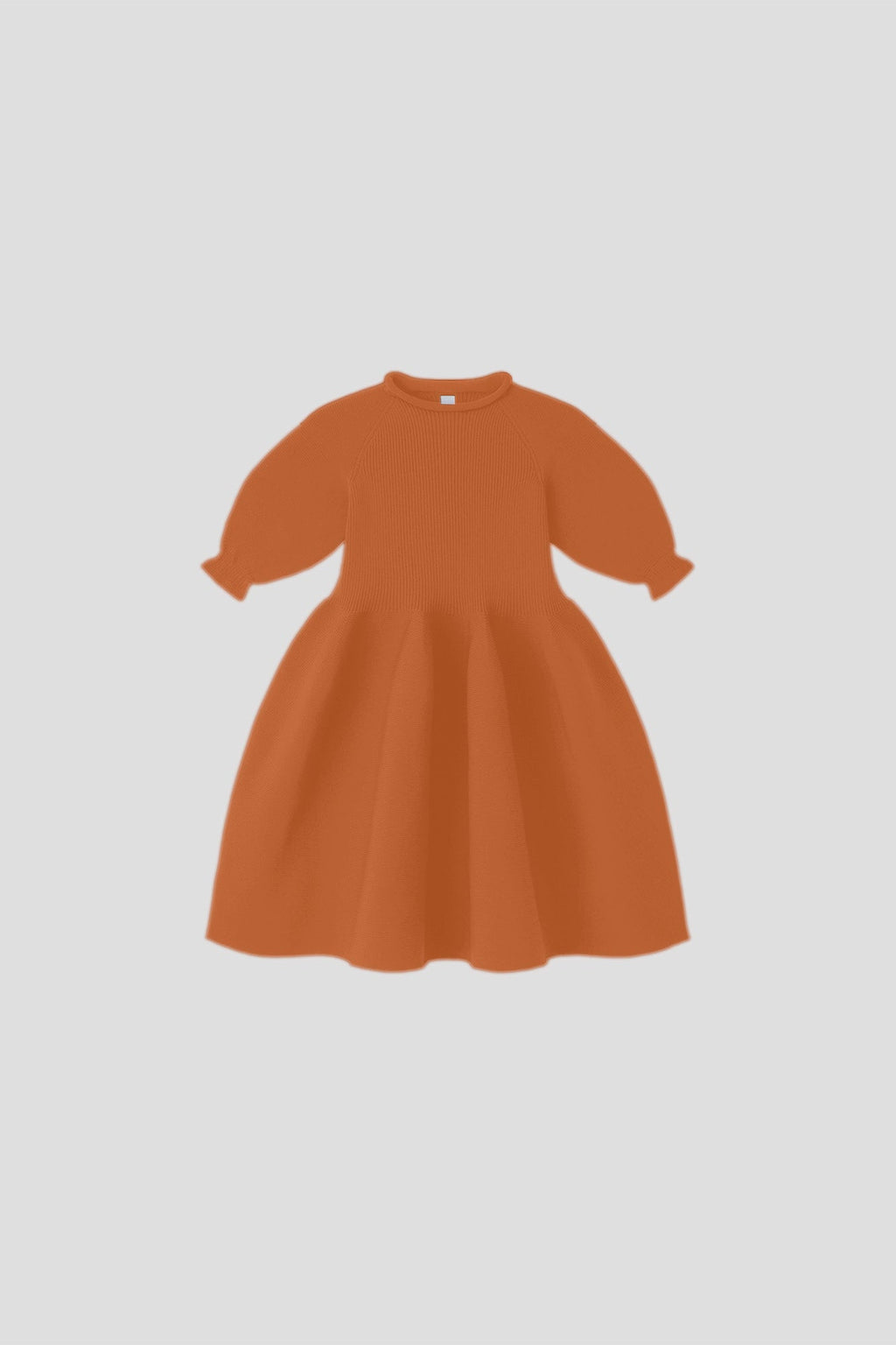 POTTERY KIDS PUFF SLEEVE DRESS - ORANGE OCHRE