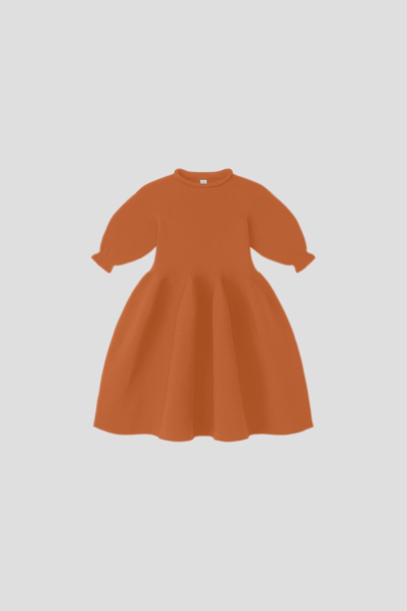 POTTERY KIDS PUFF SLEEVE DRESS - ORANGE OCHRE