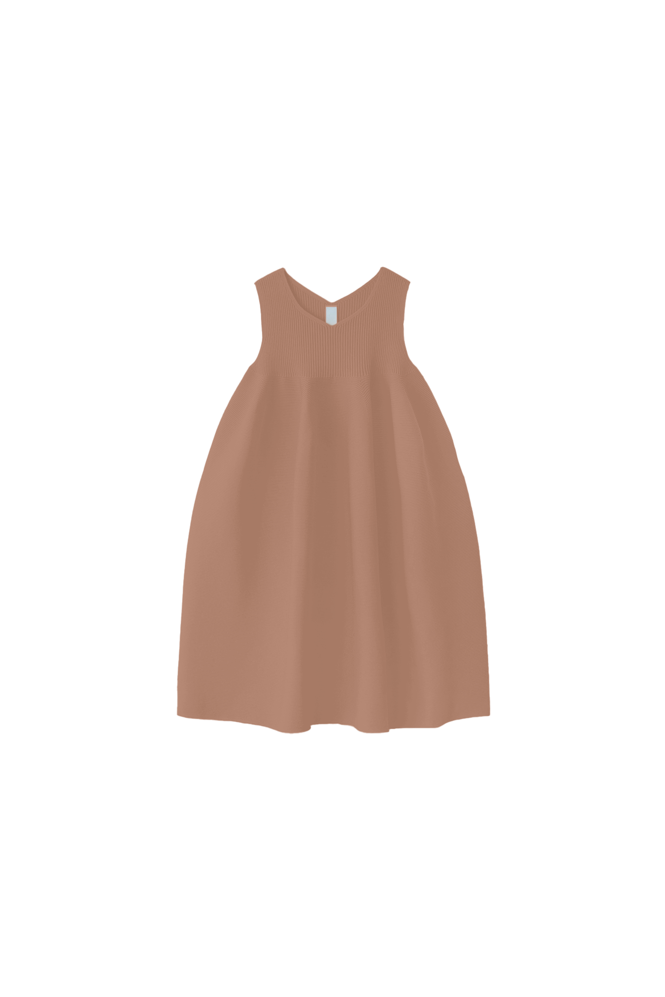 POTTERY KIDS SLEEVELESS BUST FLARE DRESS - HAZELNUT