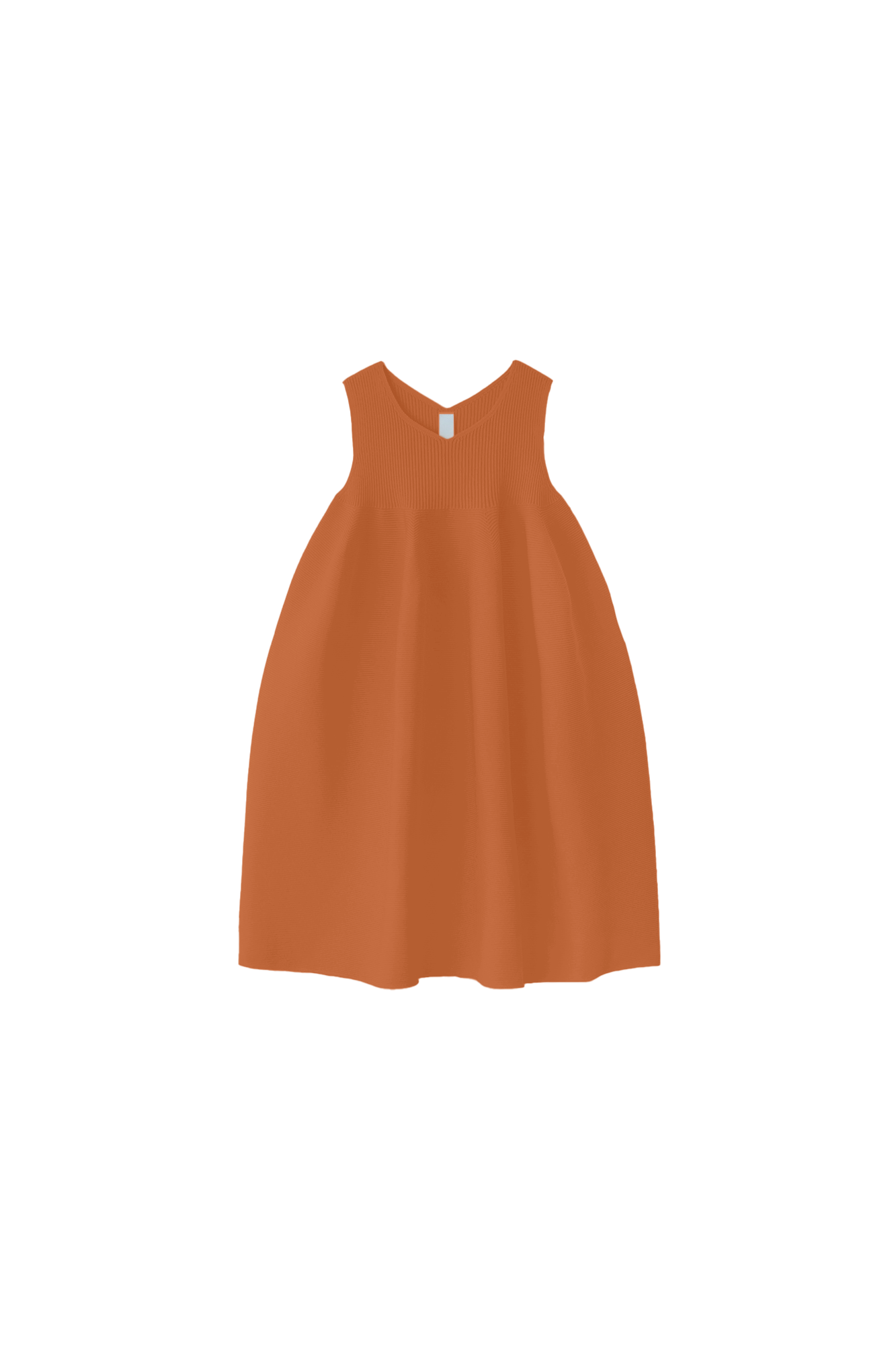 POTTERY KIDS SLEEVELESS BUST FLARE DRESS - ORANGE OCHRE
