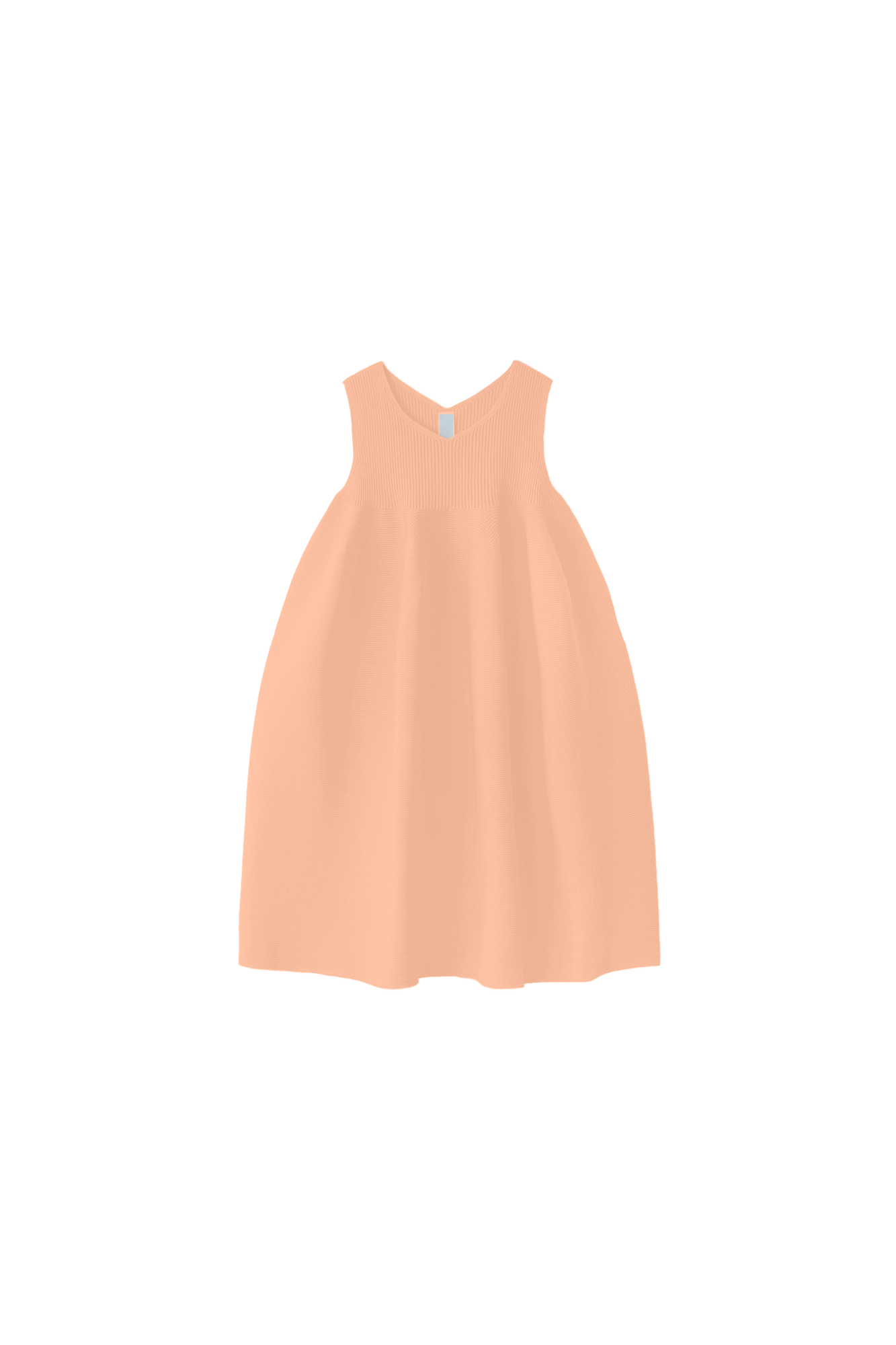 POTTERY KIDS SLEEVELESS BUST FLARE DRESS - PEACH