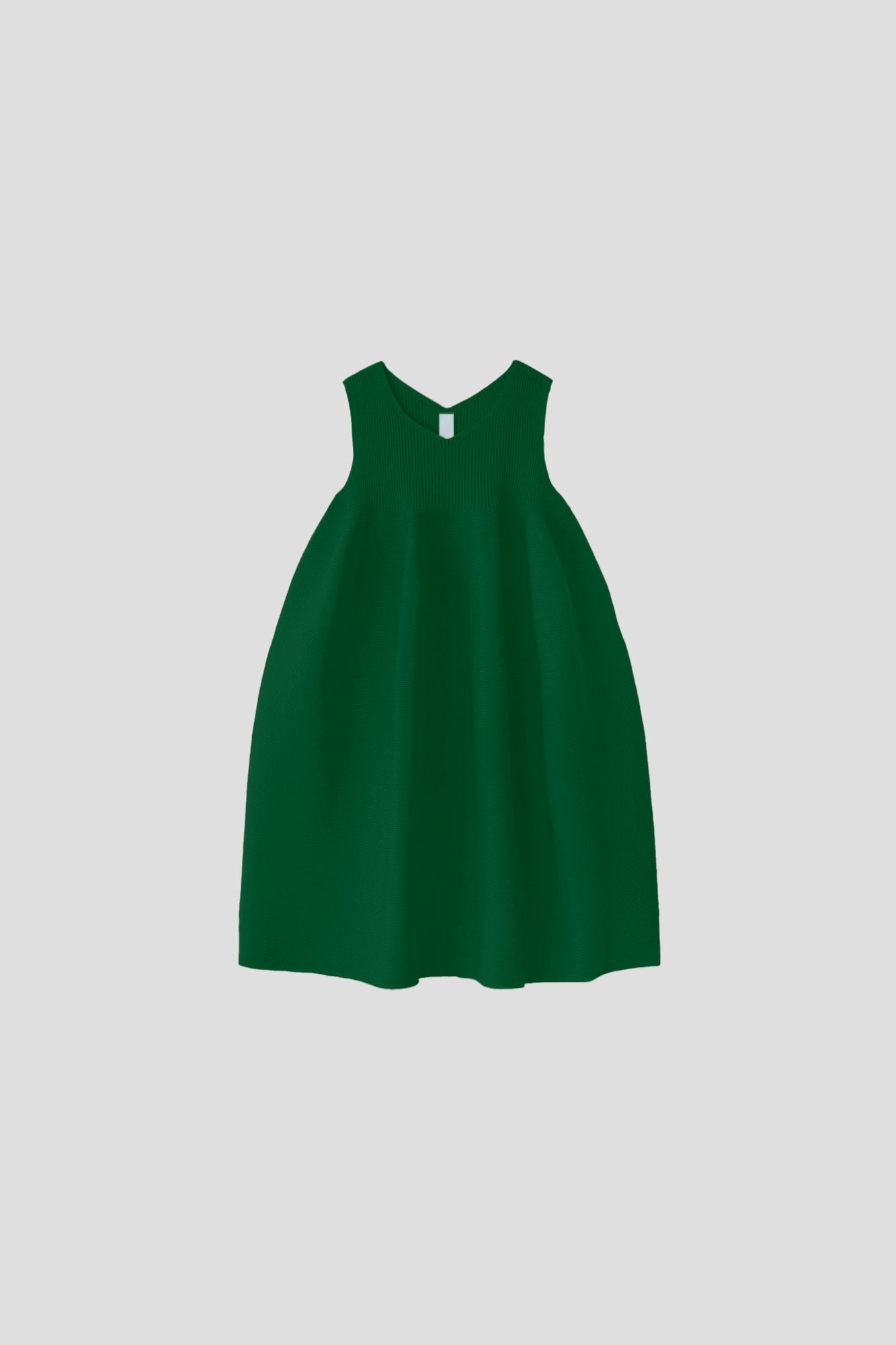 POTTERY KIDS SLEEVELESS BUST FLARE DRESS - PINE GREEN