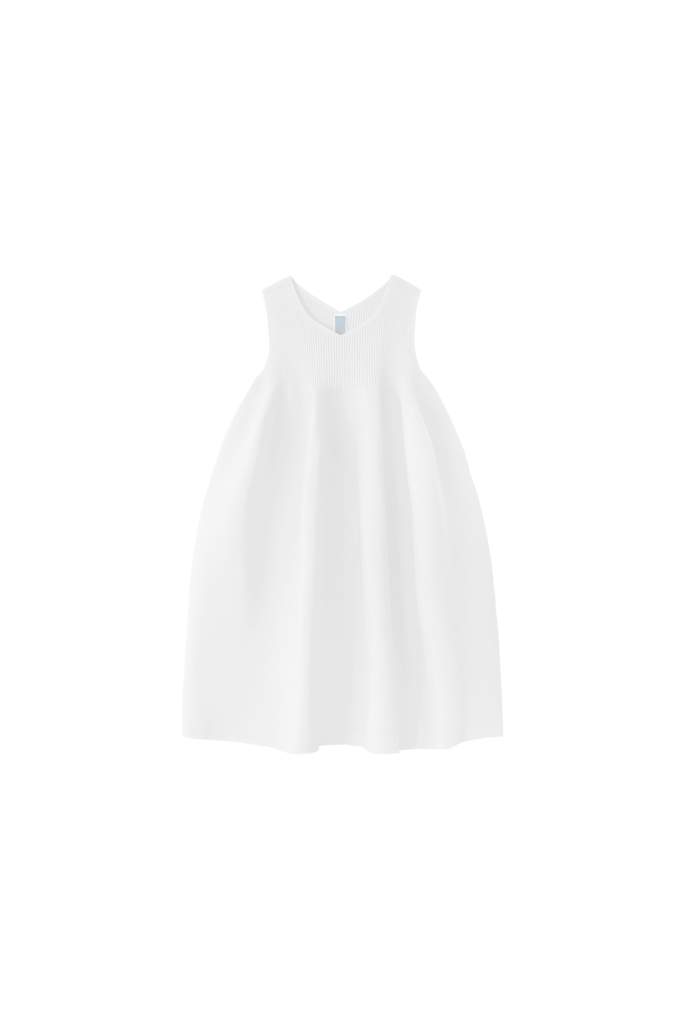 POTTERY KIDS SLEEVELESS BUST FLARE DRESS - WHITE