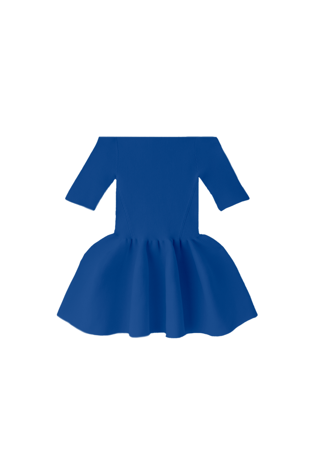 POTTERY HS OFF SHOULDER SHORT SLEEVE TOP - AZURE BLUE