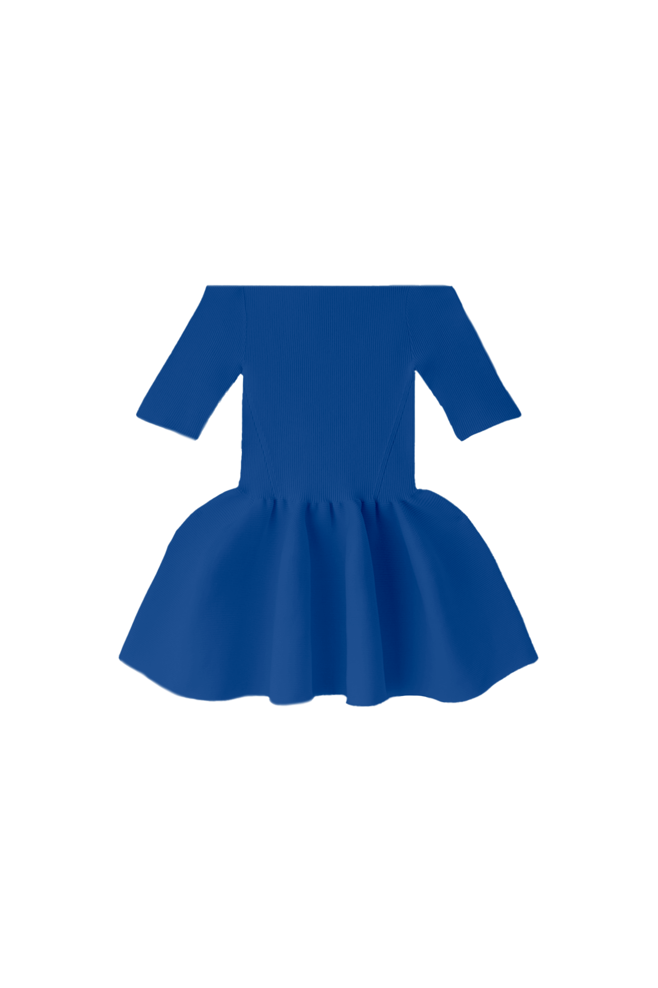 POTTERY HS OFF SHOULDER SHORT SLEEVE TOP - AZURE BLUE