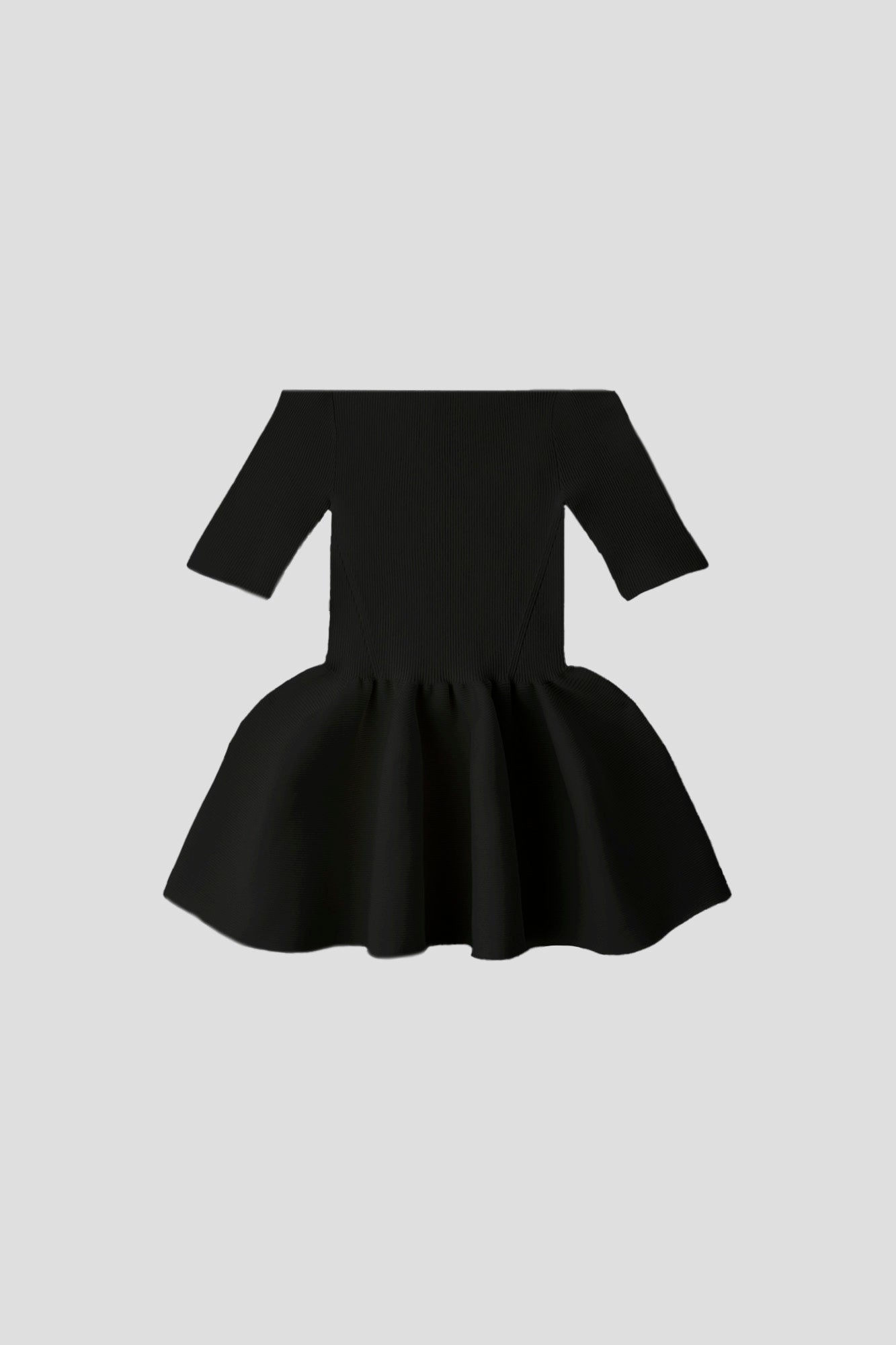 POTTERY HS OFF SHOULDER SHORT SLEEVE TOP - BLACK
