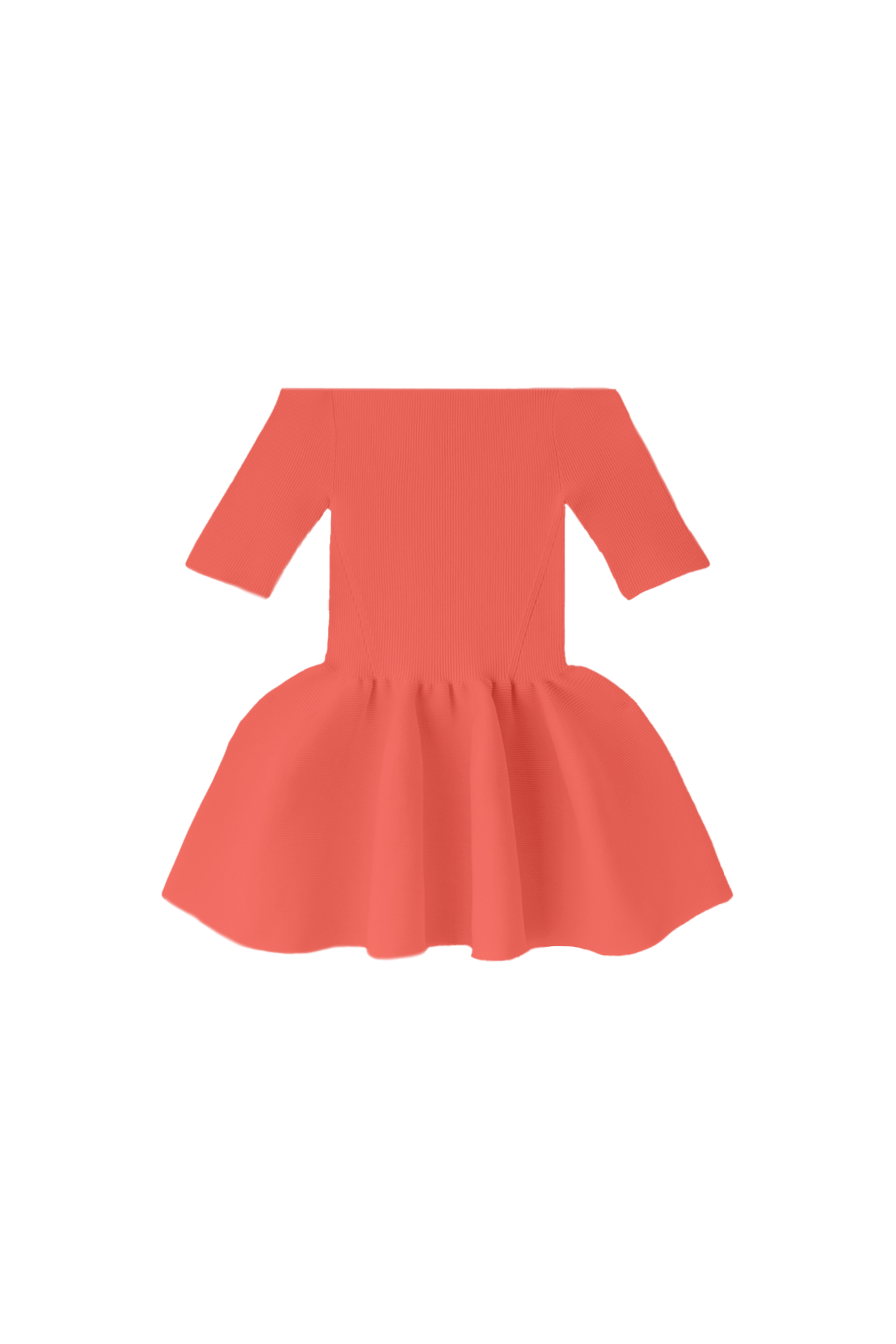POTTERY HS OFF SHOULDER SHORT SLEEVE TOP - CORAL PINK