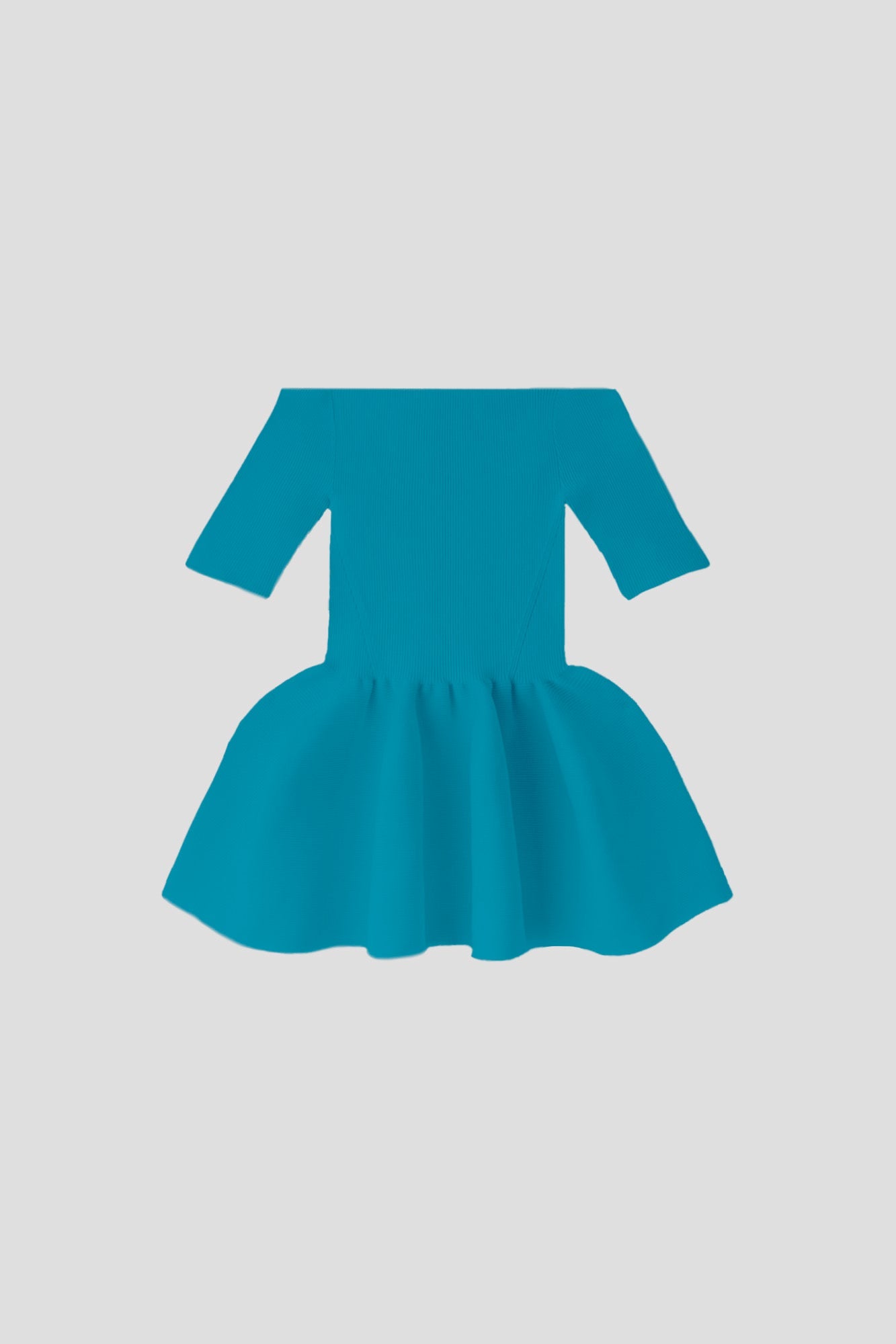 POTTERY HS OFF SHOULDER SHORT SLEEVE TOP - CYAN
