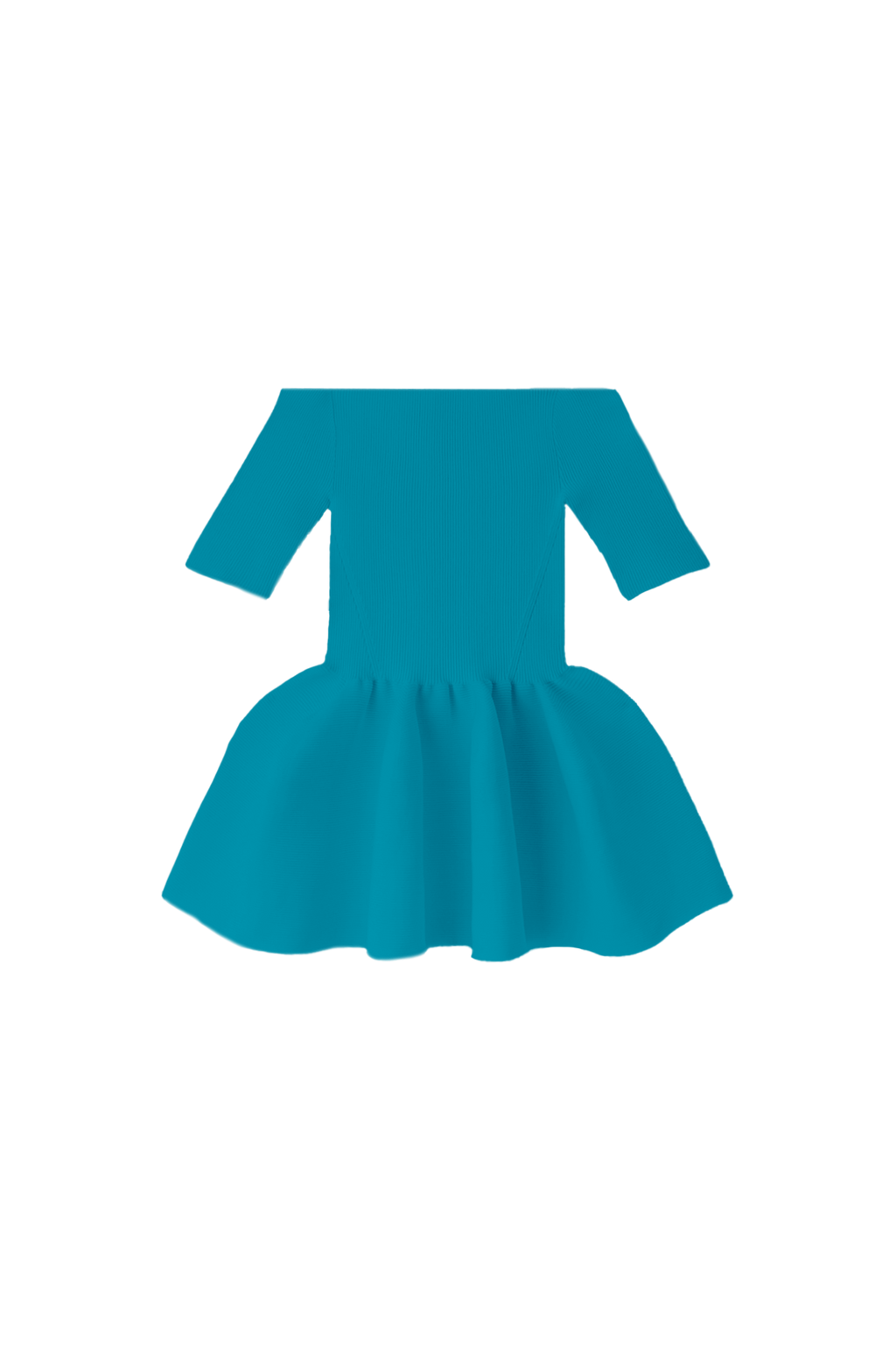 POTTERY HS OFF SHOULDER SHORT SLEEVE TOP - CYAN