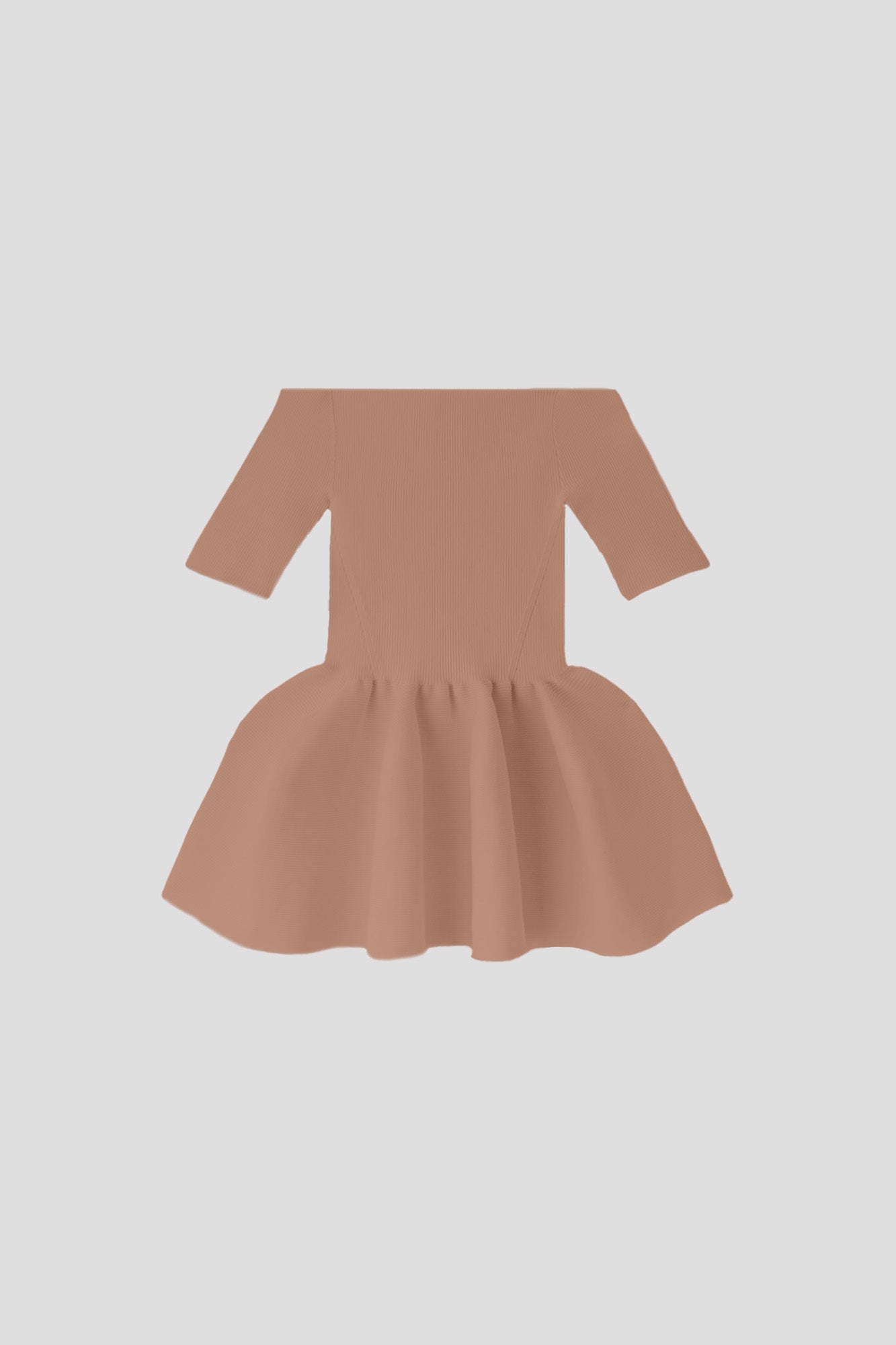 POTTERY HS OFF SHOULDER SHORT SLEEVE TOP - HAZELNUT