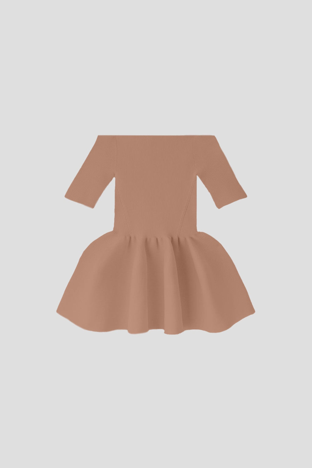 POTTERY HS OFF SHOULDER SHORT SLEEVE TOP - HAZELNUT