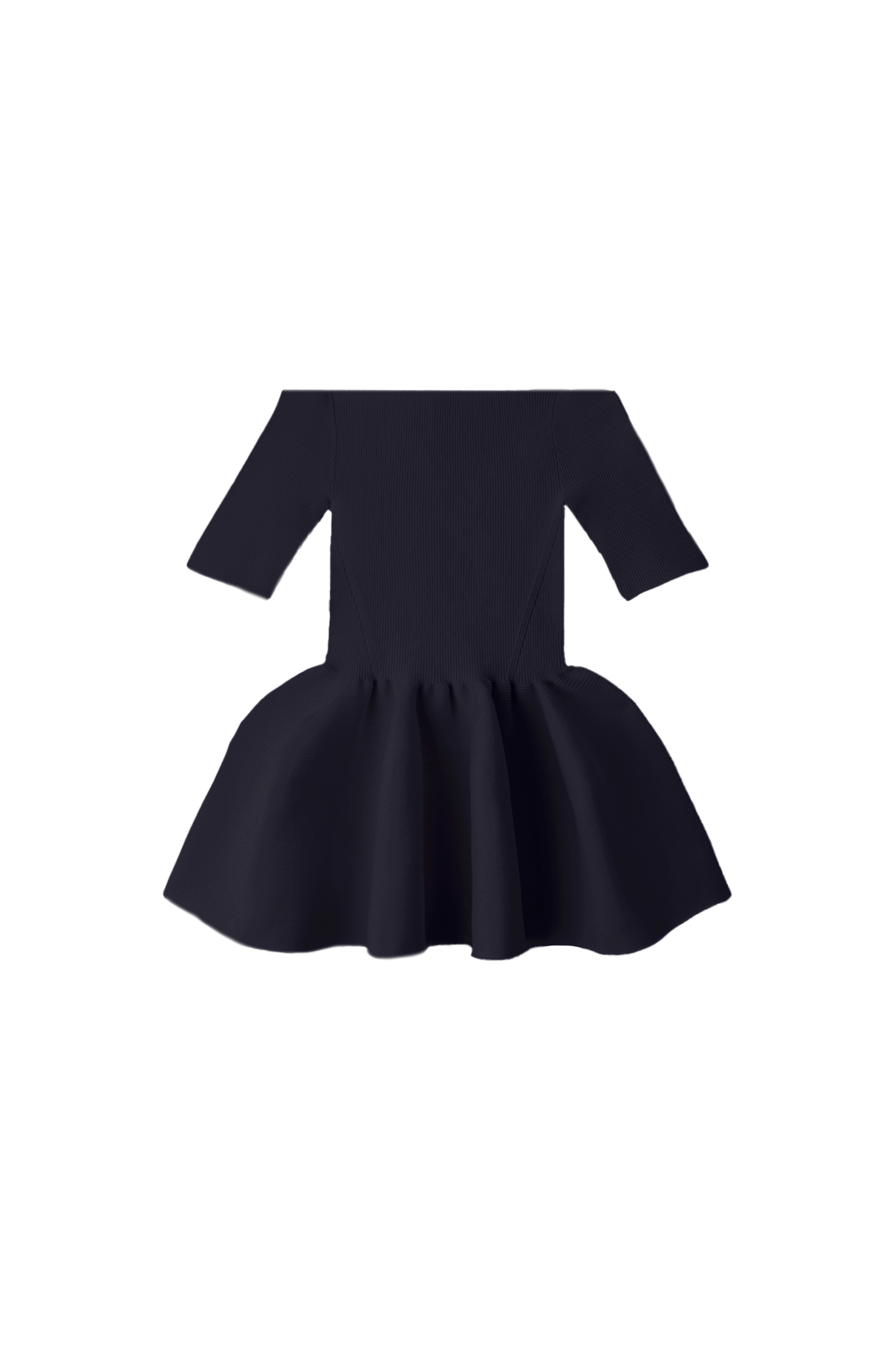POTTERY HS OFF SHOULDER SHORT SLEEVE TOP - NAVY