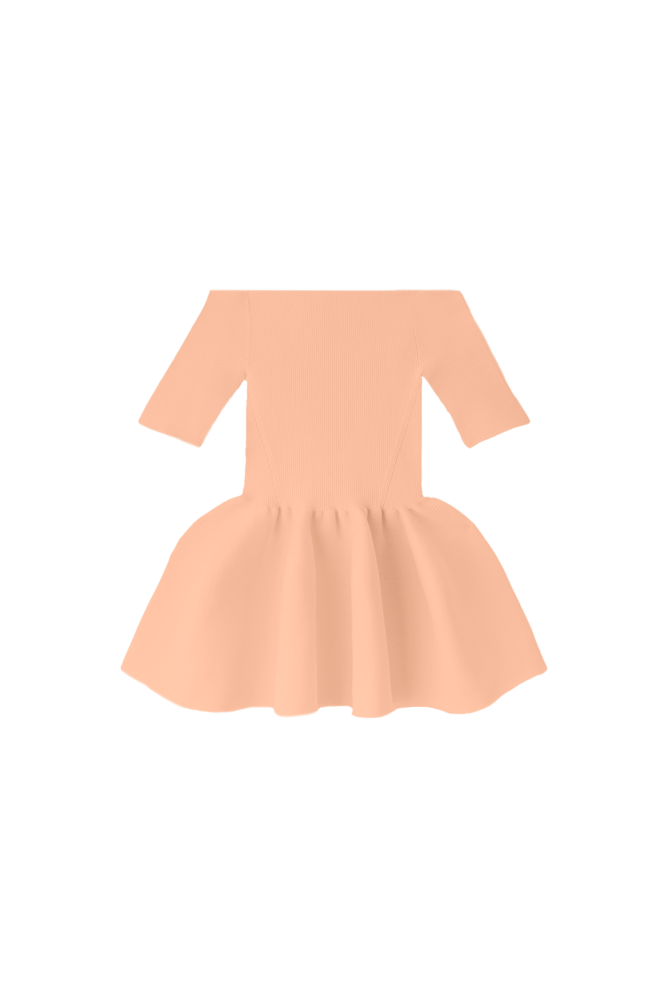 POTTERY HS OFF SHOULDER SHORT SLEEVE TOP - PEACH