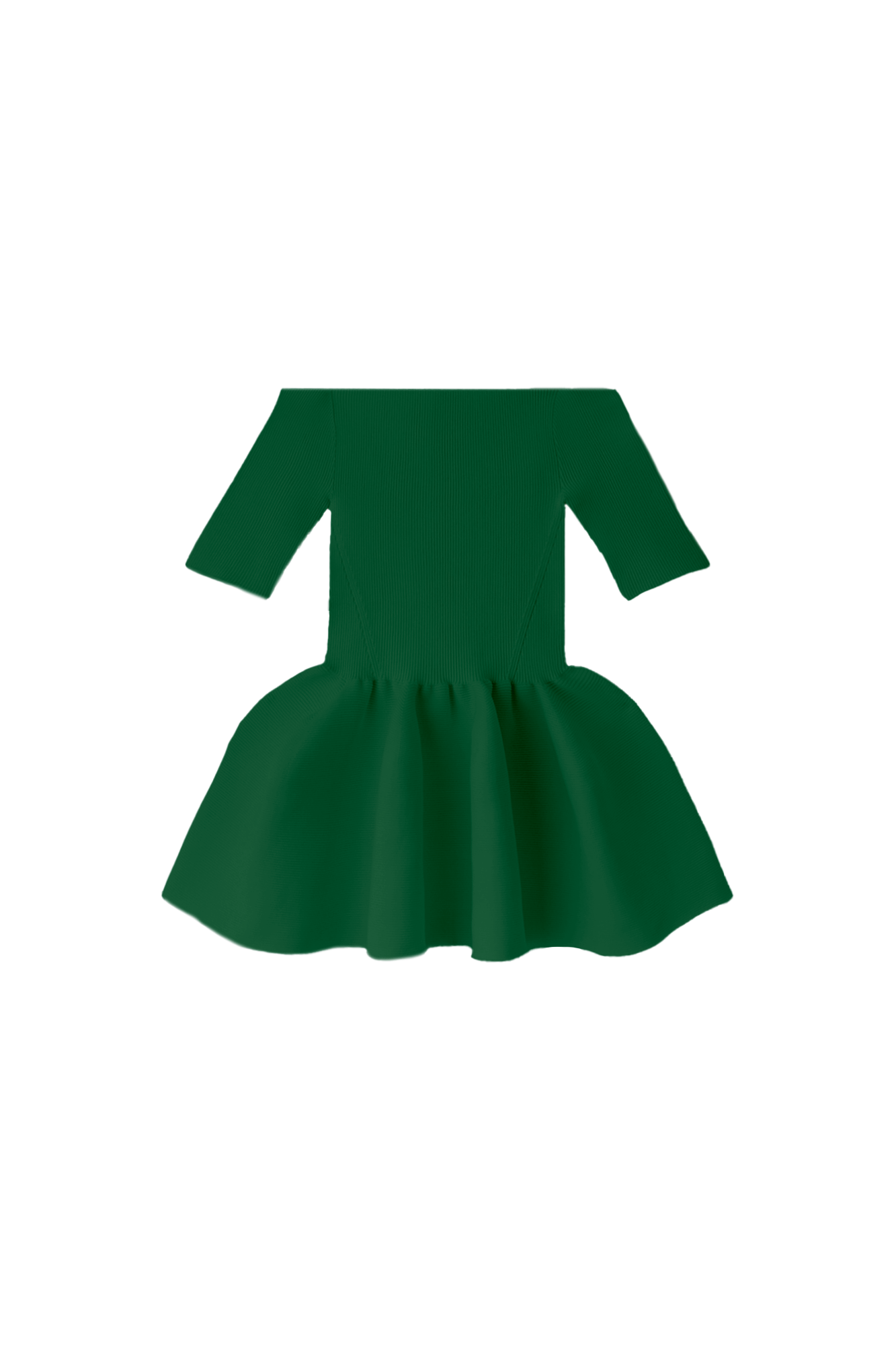 POTTERY HS OFF SHOULDER SHORT SLEEVE TOP - PINE GREEN
