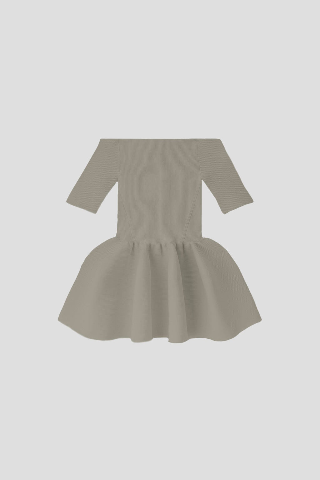 POTTERY HS OFF SHOULDER SHORT SLEEVE TOP - STONE GRAY