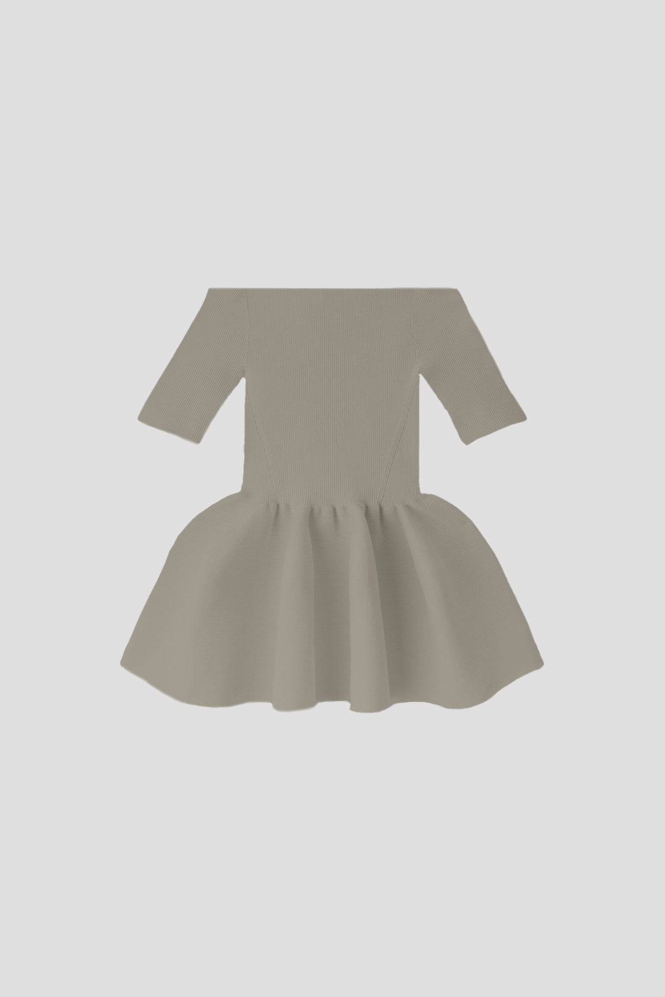 POTTERY HS OFF SHOULDER SHORT SLEEVE TOP - STONE GRAY