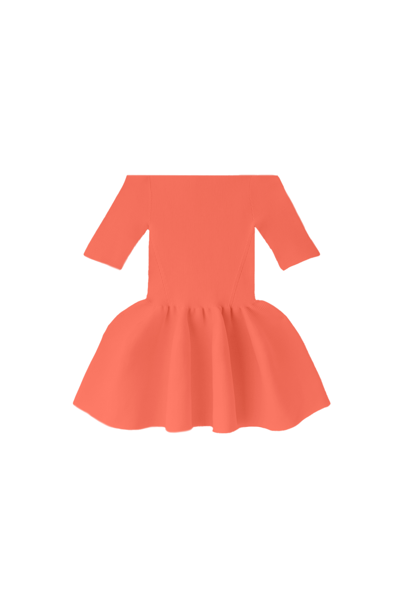 POTTERY HS OFF SHOULDER SHORT SLEEVE TOP - SUNSET ORANGE