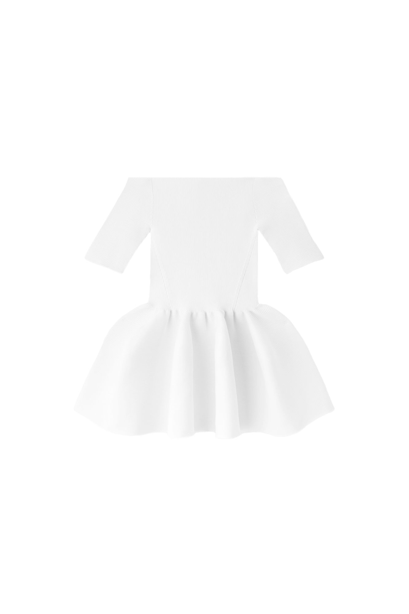 POTTERY HS OFF SHOULDER SHORT SLEEVE TOP - WHITE