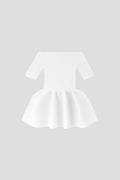 POTTERY HS OFF SHOULDER SHORT SLEEVE TOP - WHITE