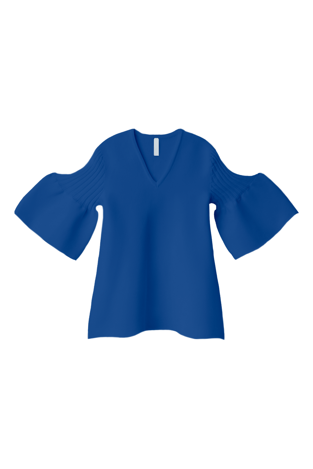 POTTERY SHORT BELL SLEEVE FLARE TOP - AZURE BLUE