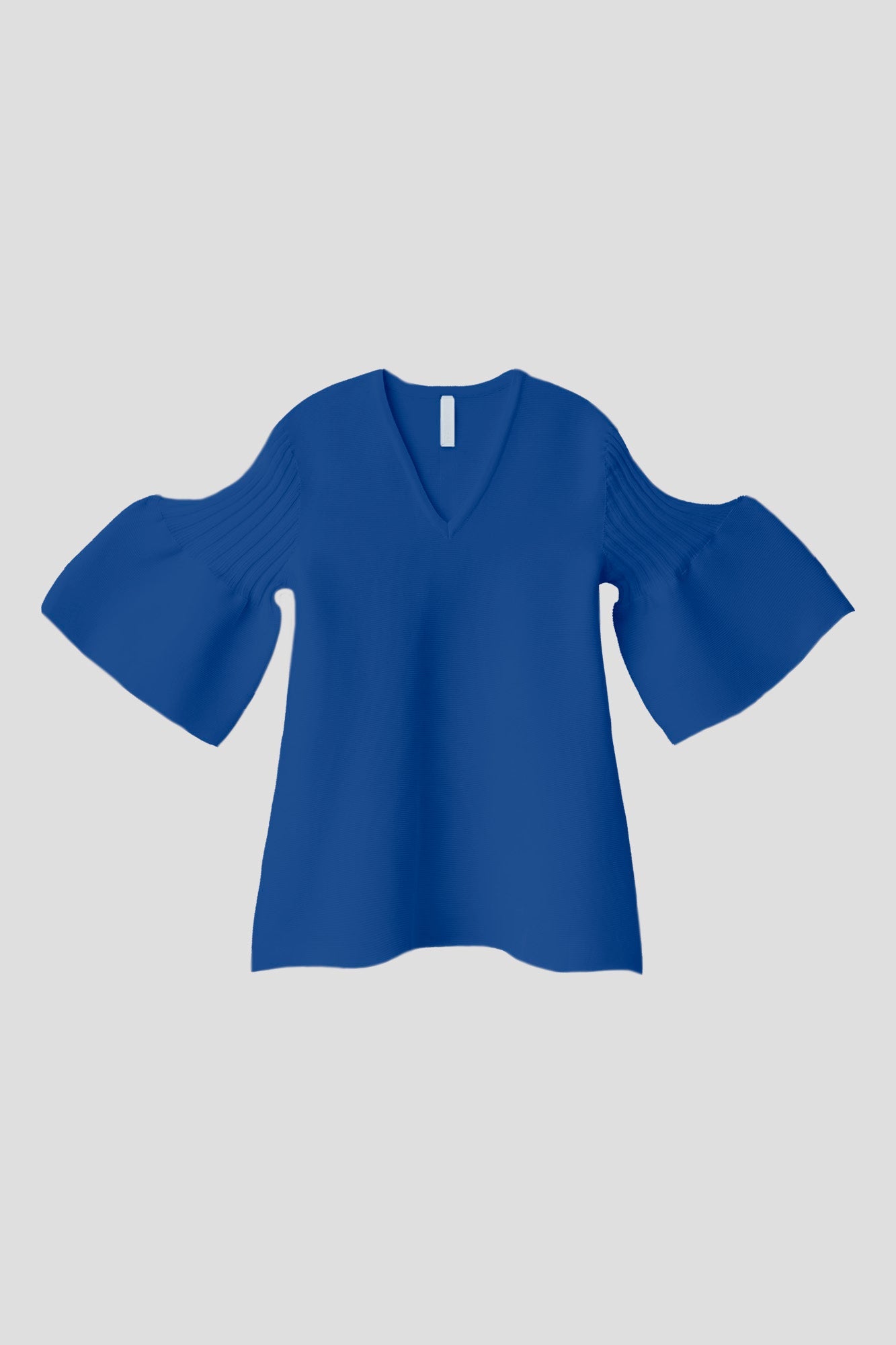POTTERY SHORT BELL SLEEVE FLARE TOP - AZURE BLUE