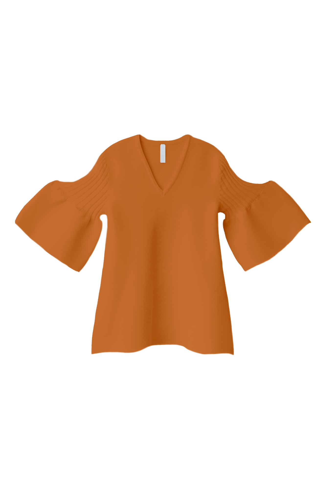 POTTERY SHORT BELL SLEEVE FLARE TOP - COPPER