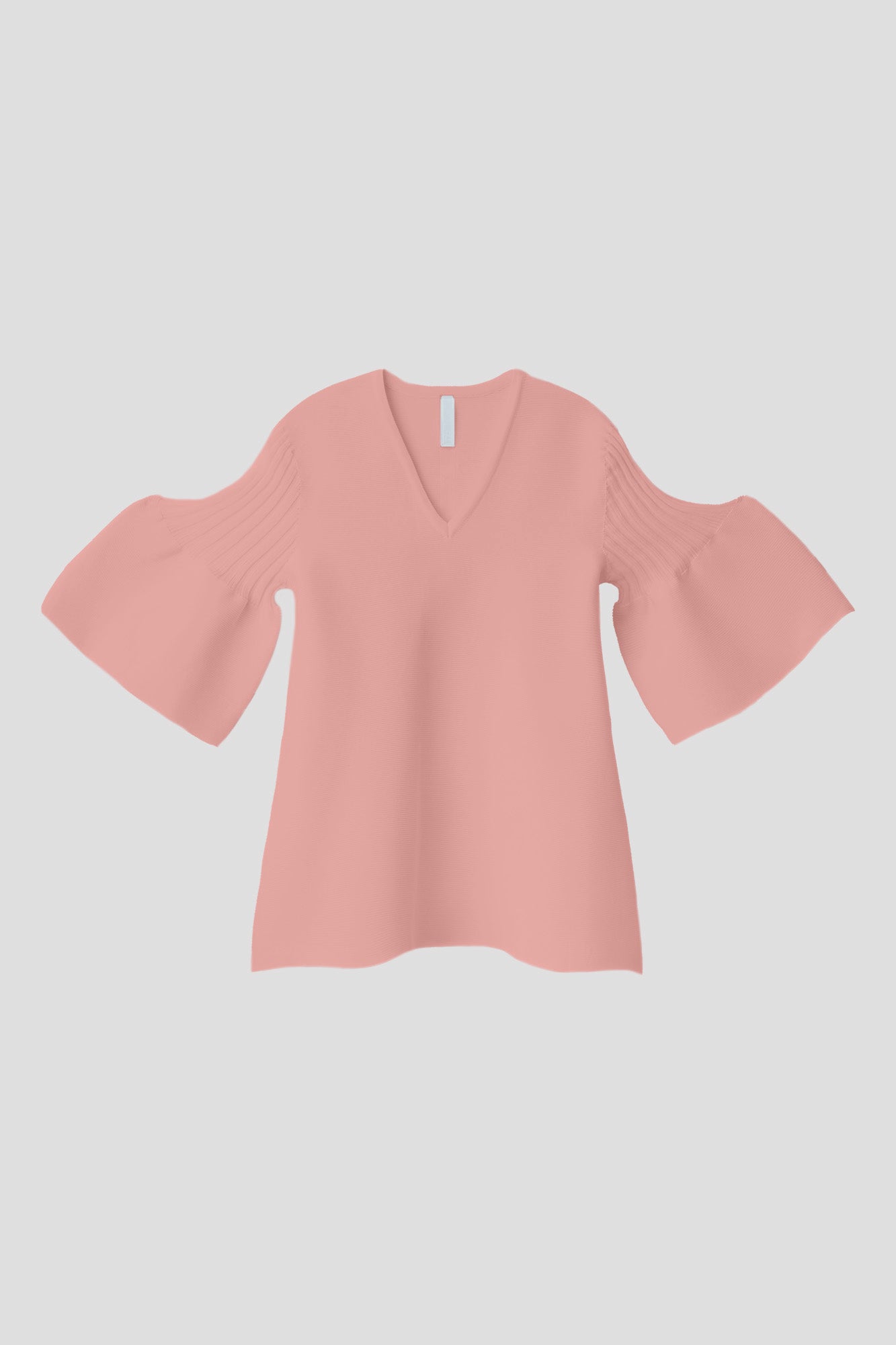 POTTERY SHORT BELL SLEEVE FLARE TOP - ONION PINK