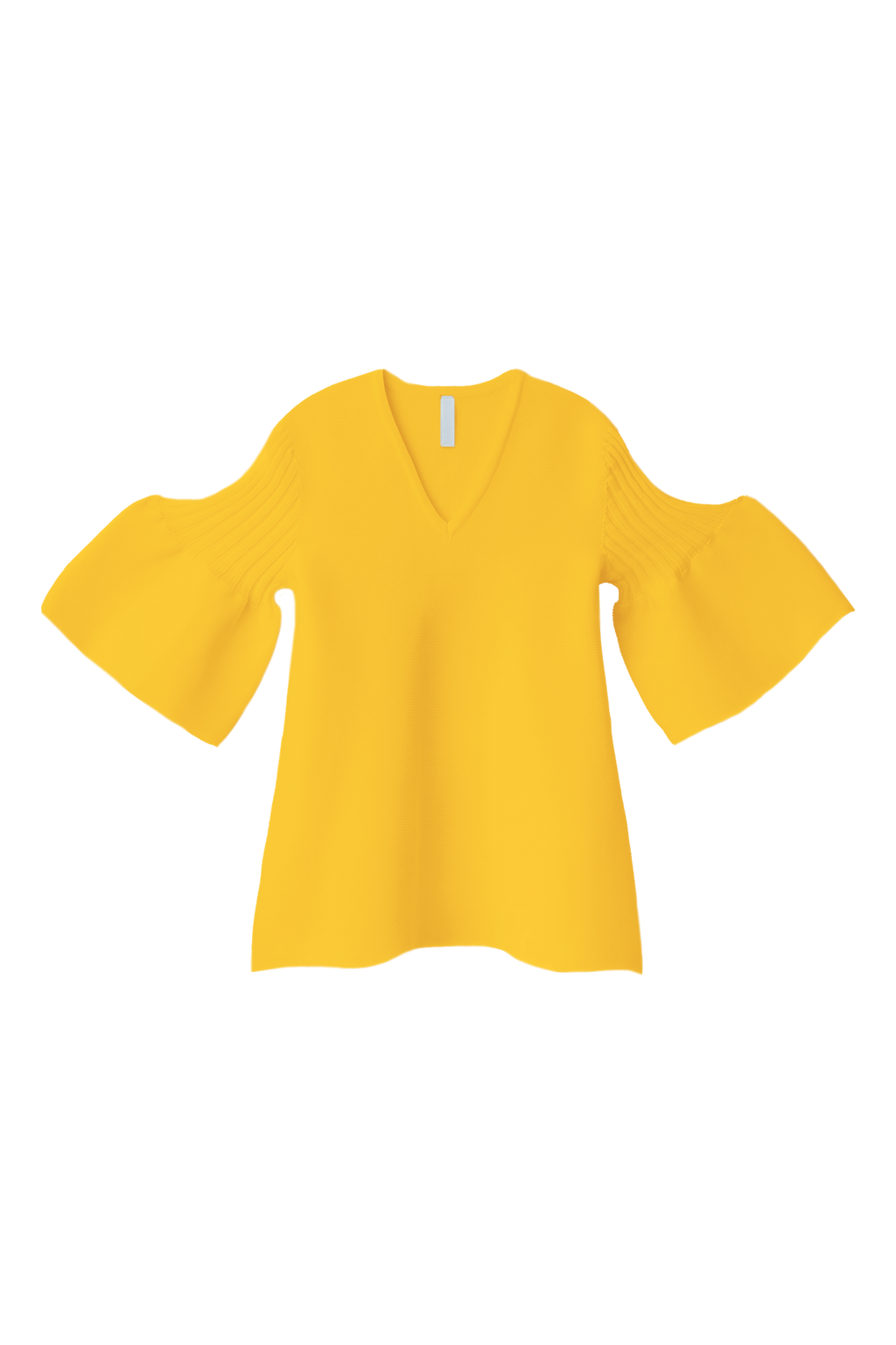 POTTERY SHORT BELL SLEEVE FLARE TOP - SUNFLOWER