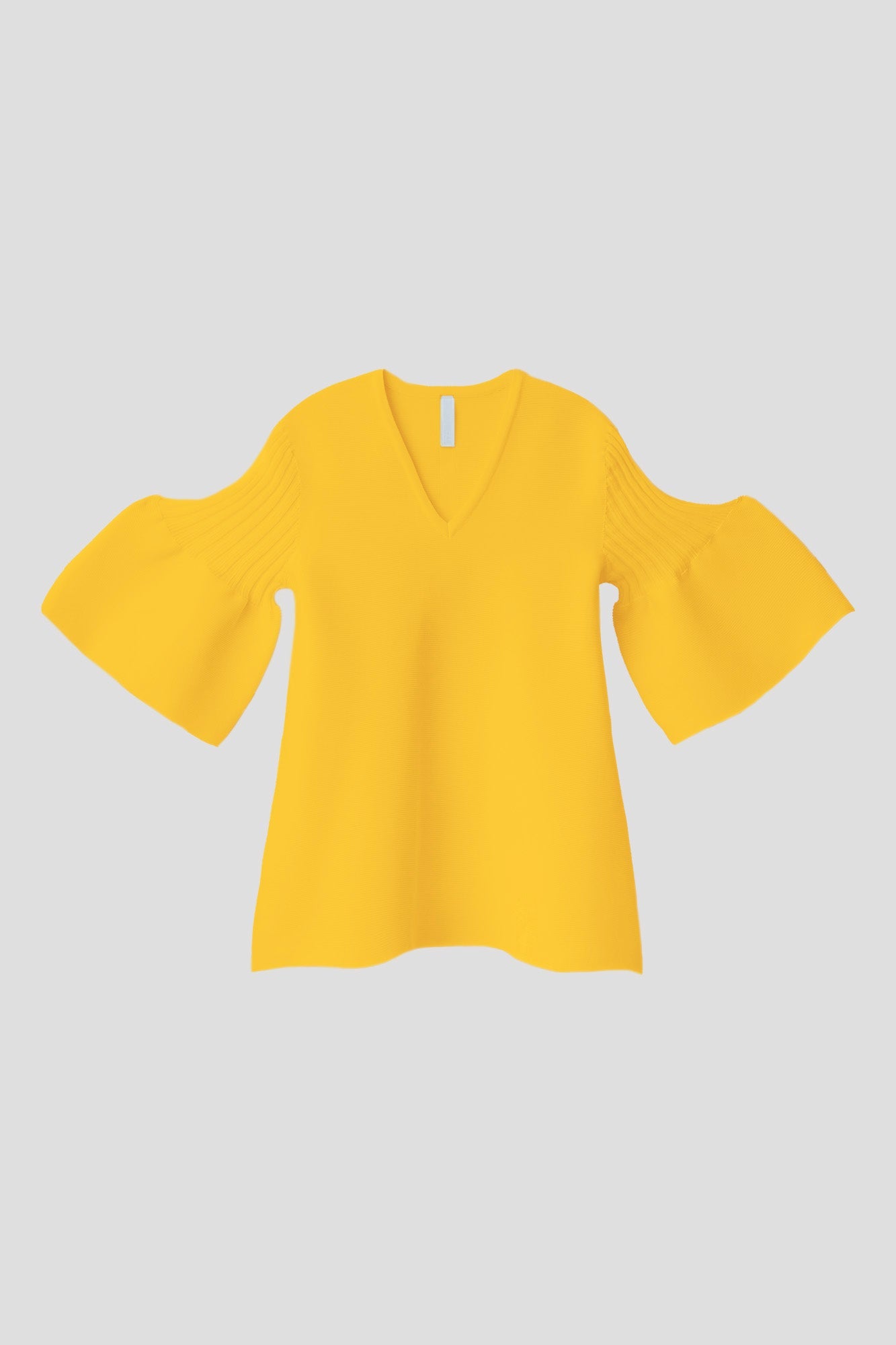 POTTERY SHORT BELL SLEEVE FLARE TOP - SUNFLOWER