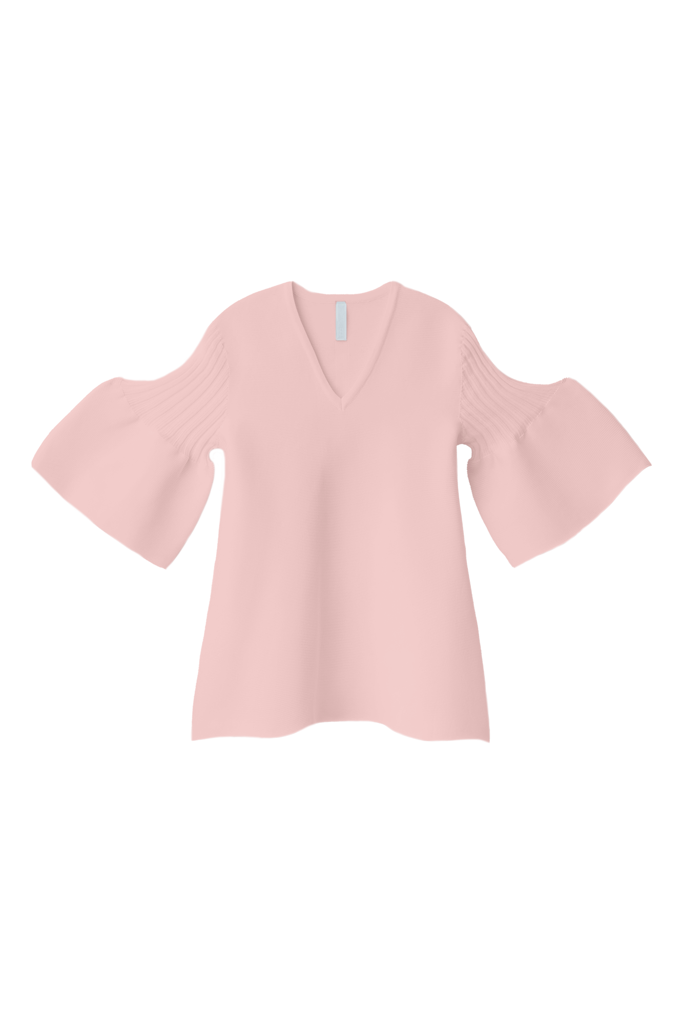 POTTERY SHORT BELL SLEEVE FLARE TOP - TEA ROSE