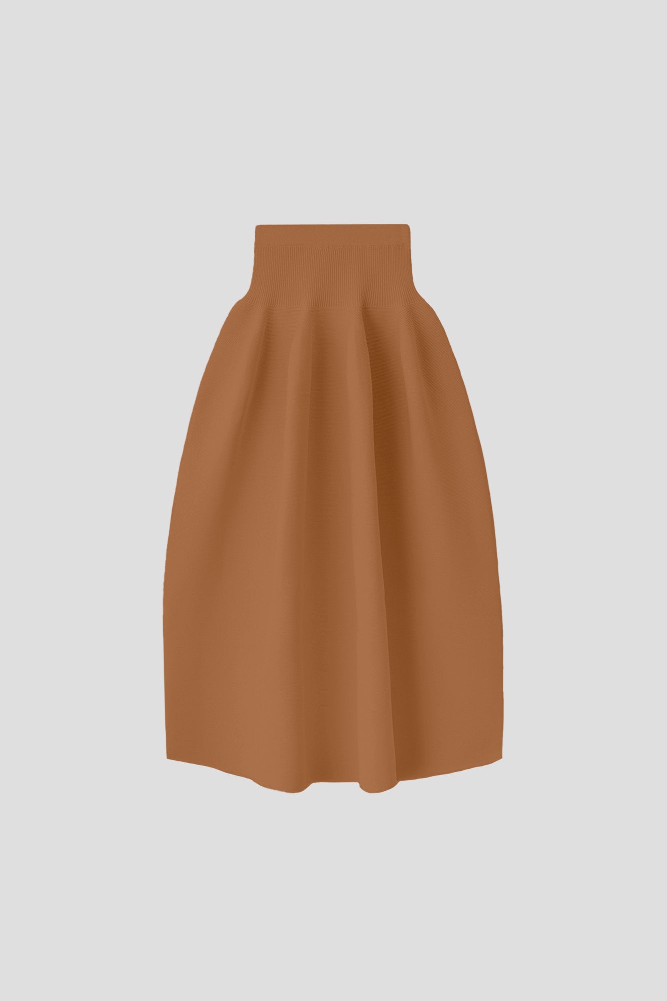 POTTERY SKIRT - SADDLE BROWN