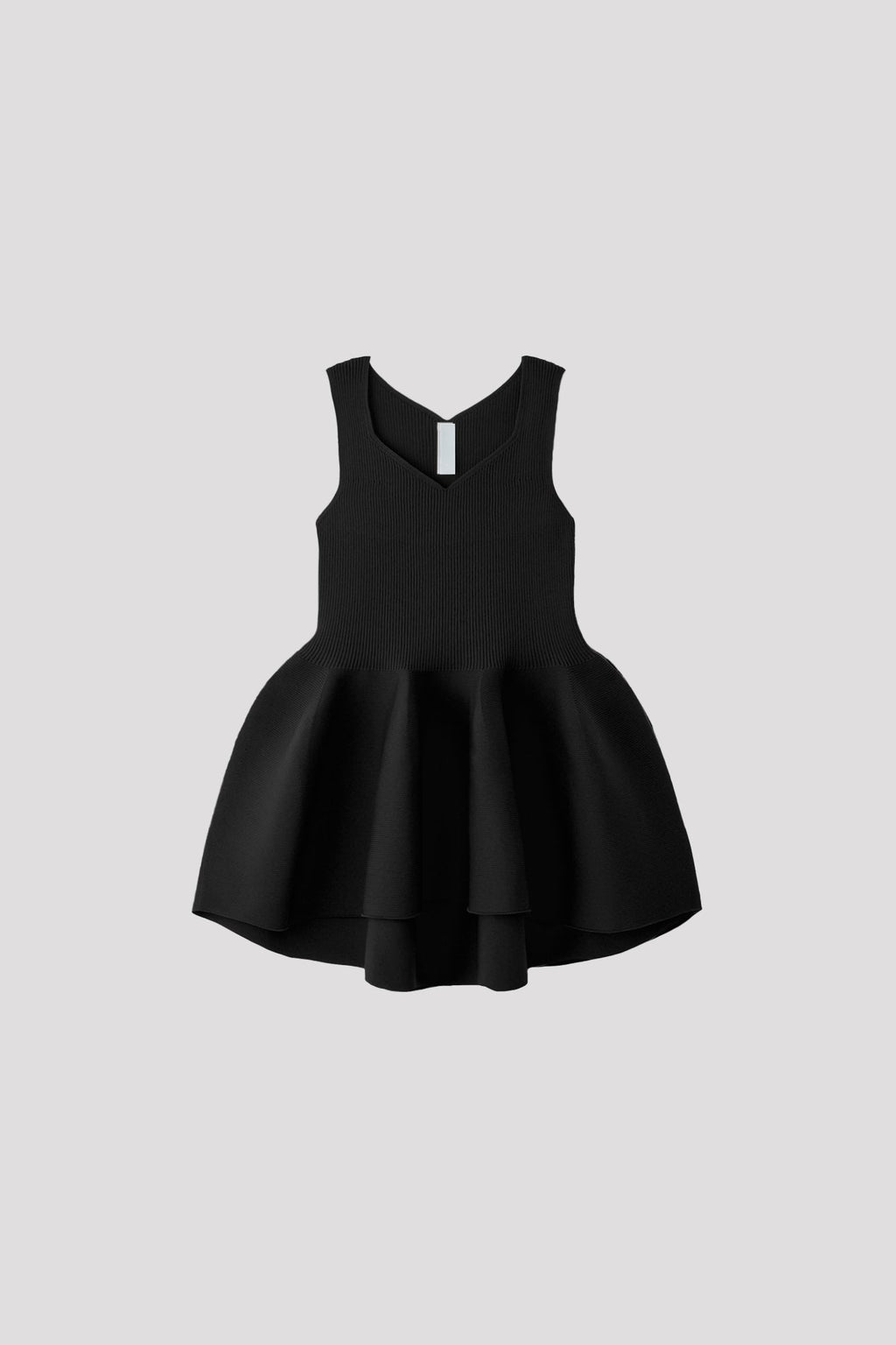 POTTERY SLEEVELESS TOP - BLACK