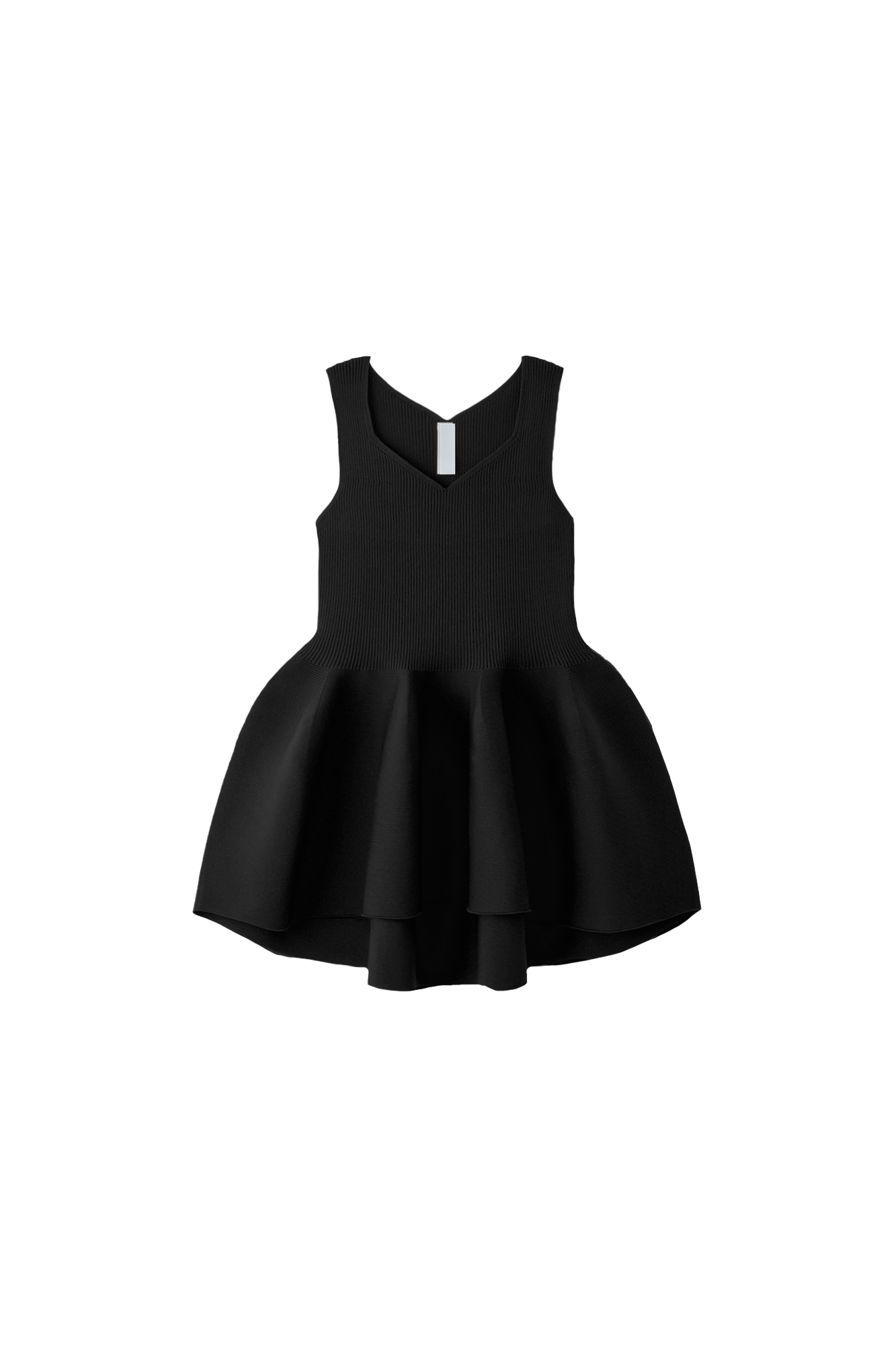 POTTERY SLEEVELESS TOP - BLACK