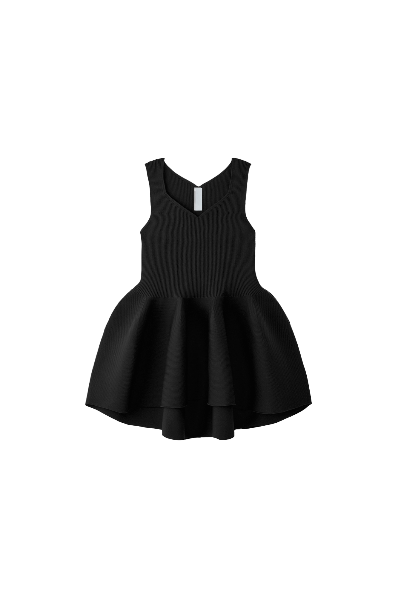 POTTERY SLEEVELESS TOP - BLACK
