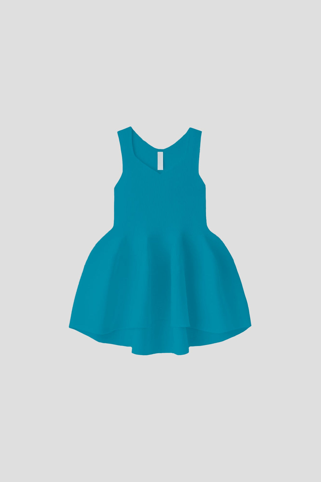 POTTERY SLEEVELESS TOP - CYAN