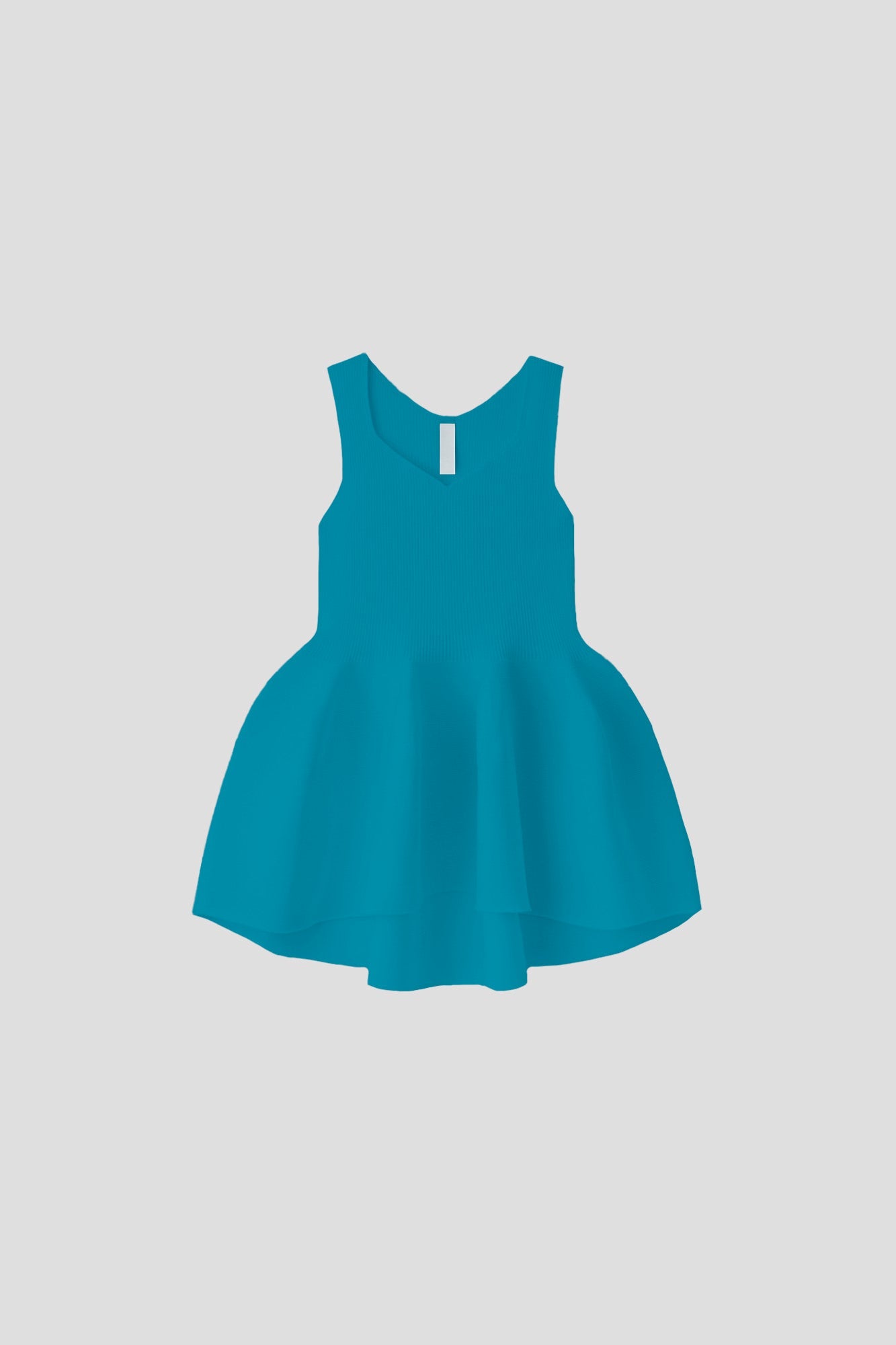 POTTERY SLEEVELESS TOP - CYAN