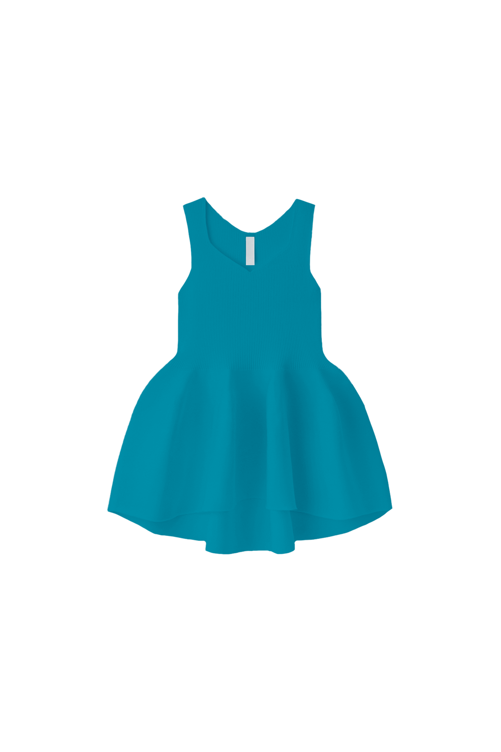 POTTERY SLEEVELESS TOP - CYAN