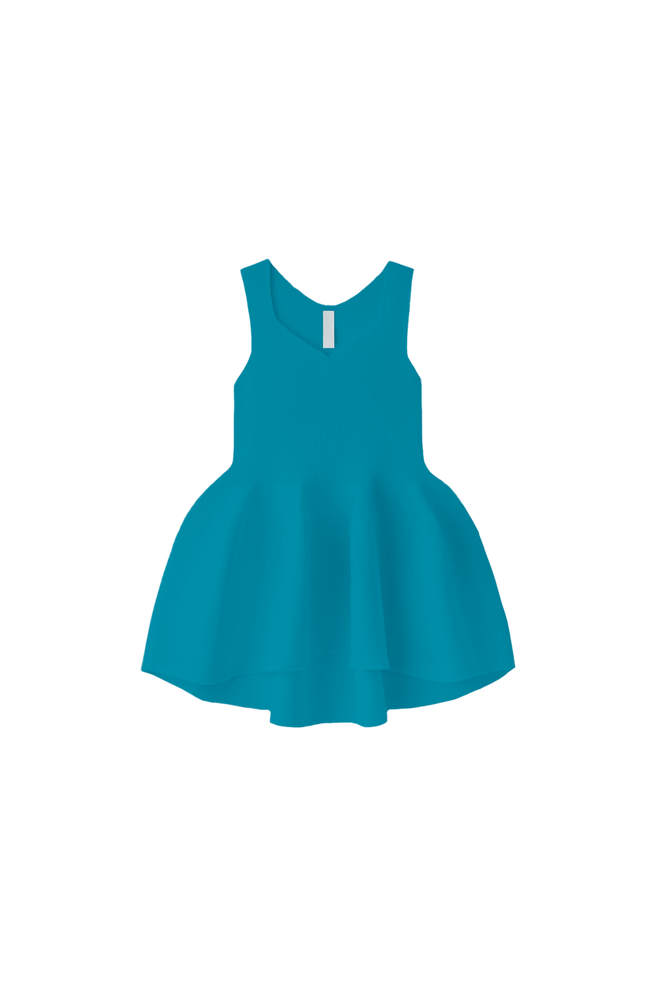 POTTERY SLEEVELESS TOP - CYAN