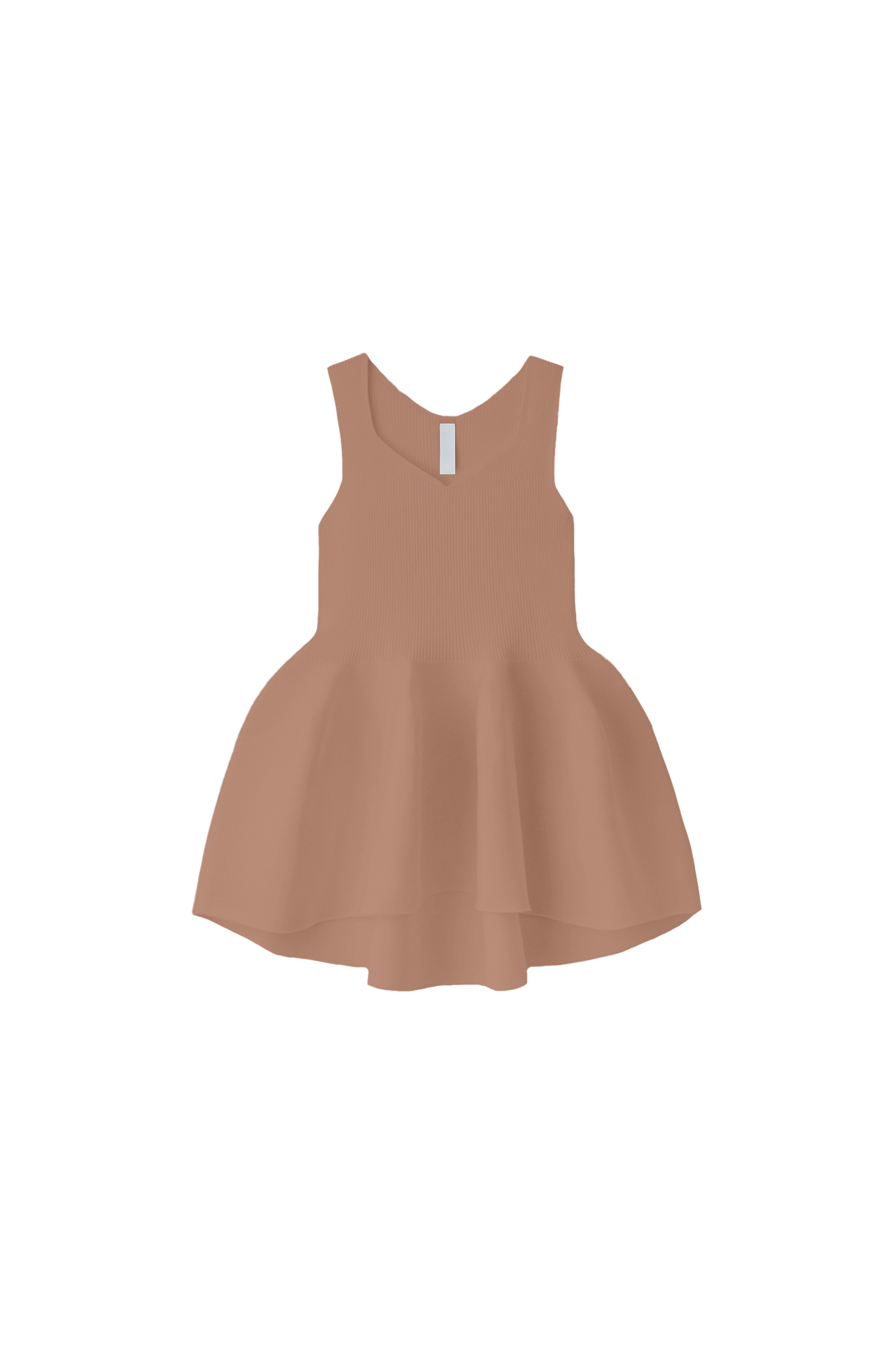 POTTERY SLEEVELESS TOP - HAZELNUT