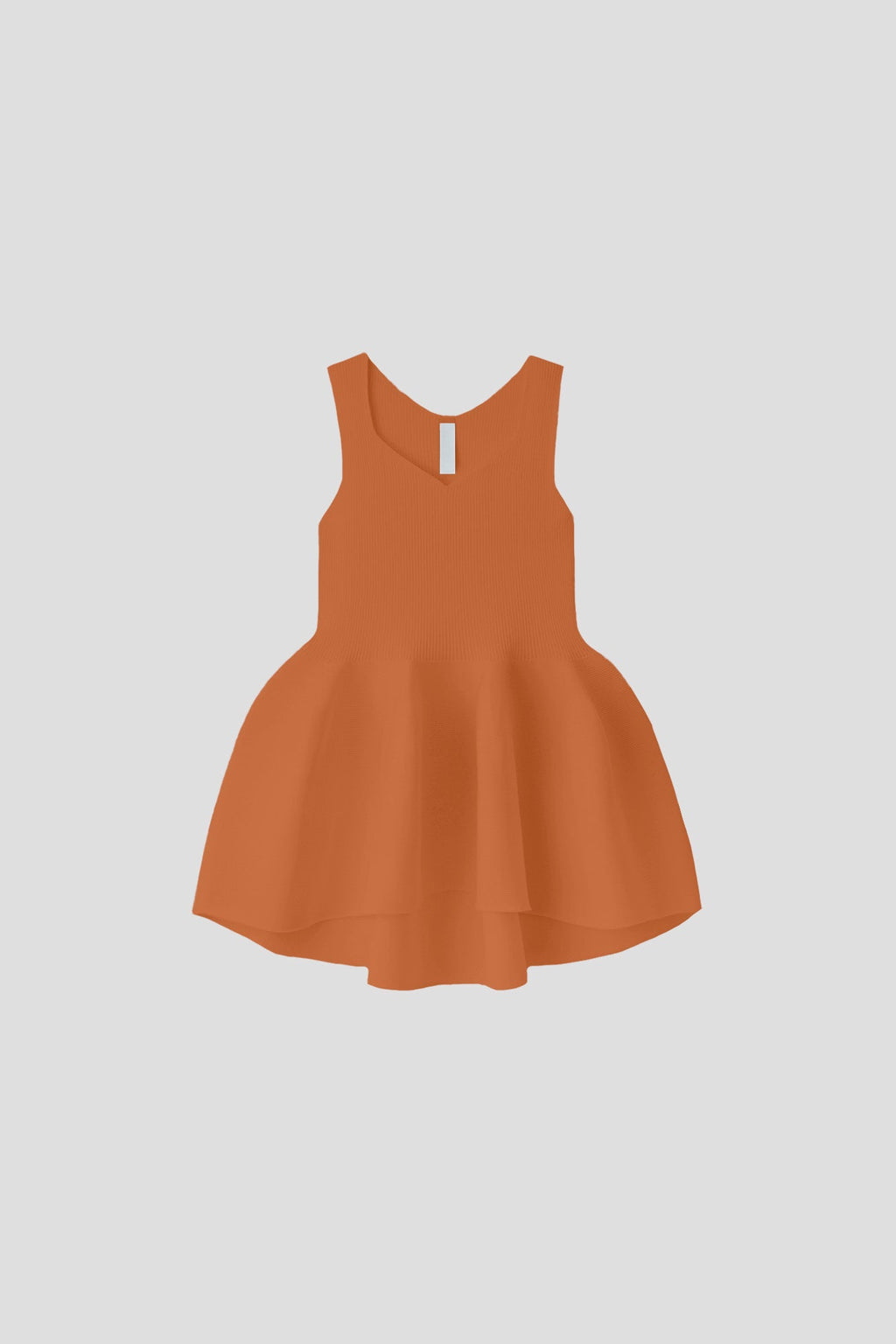 POTTERY SLEEVELESS TOP - ORANGE OCHRE